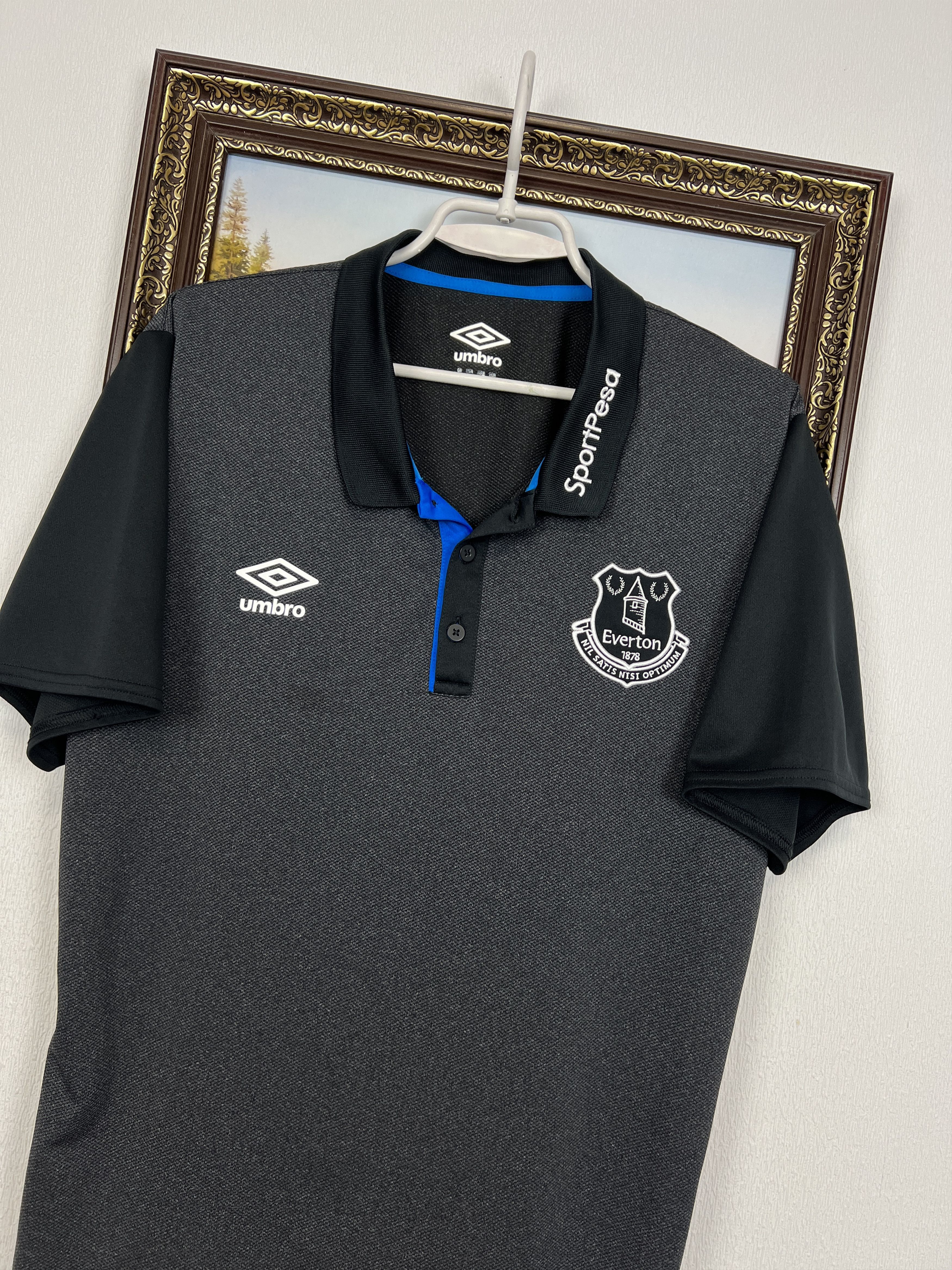 Umbro Umbro Everton Football Polo Shirt Soccer Train Jersey Tee Size US XL / EU 56 / 4 - 3 Thumbnail