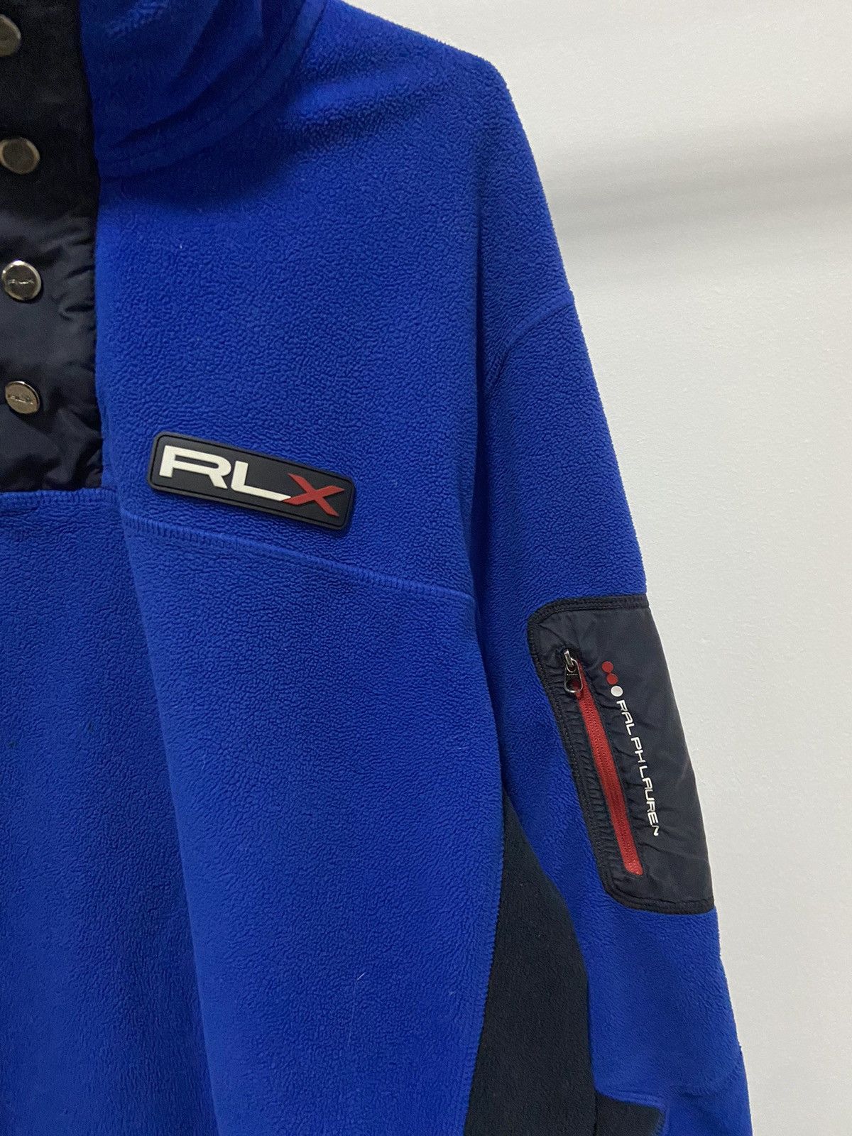 Polo Ralph Lauren × Vintage Polo Ralph Lauren flag USA Logo 1/4 Zip Fleece sweatshirt Size US L / EU 52-54 / 3 - 2 Thumbnail