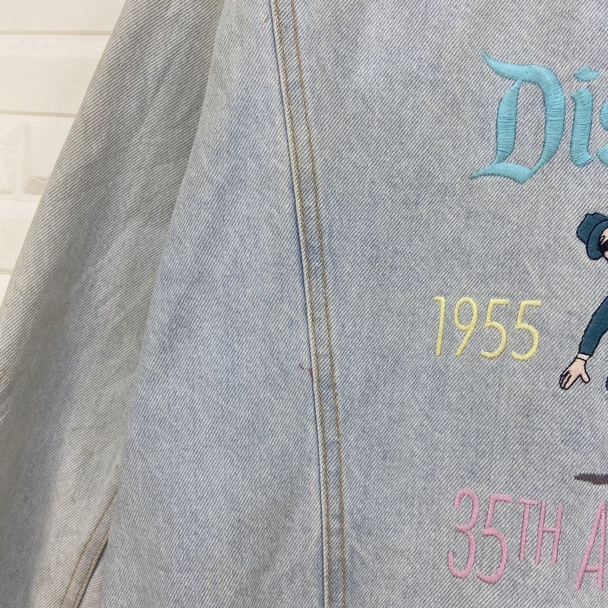 Mickey Mouse × Vintage Vtg Made in USA 35th Anniversary USA Flag Denim Trucker Size US M / EU 48-50 / 2 - 13 Thumbnail