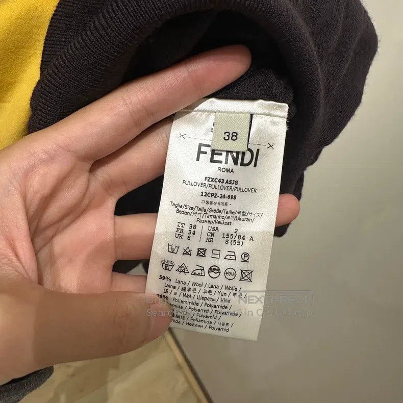 Fendi Fendi Women's Wool Sweater High Neck Top Size XS / US 0-2 / IT 36-38 - 5 Thumbnail