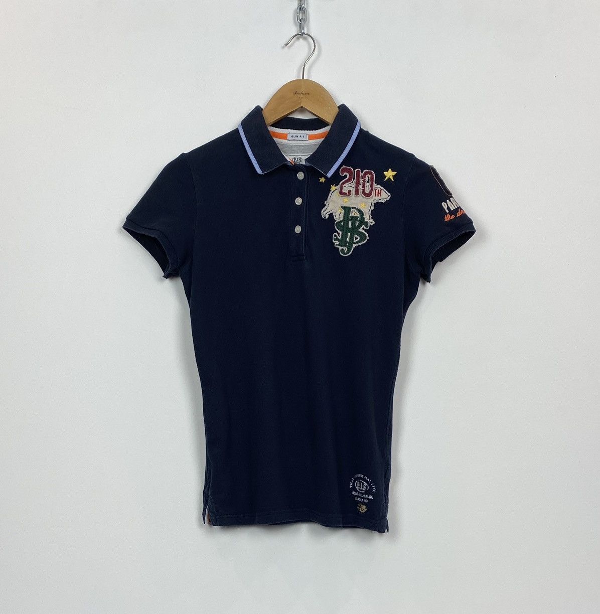 Parajumpers Parajumpers Short Sleeve Polo Shirt Women’s Size L Top Blue Size L / US 10 / IT 46 - 1 Thumbnail