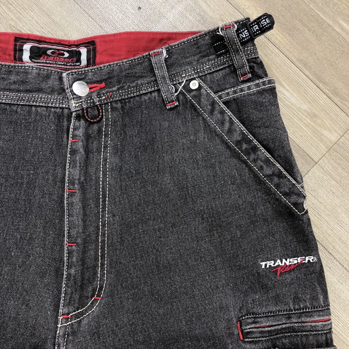 Vintage Vintage Transer Multi Pocket Cargo Bondage Baggy Jeans Y2K Size US 31 - 9 Thumbnail