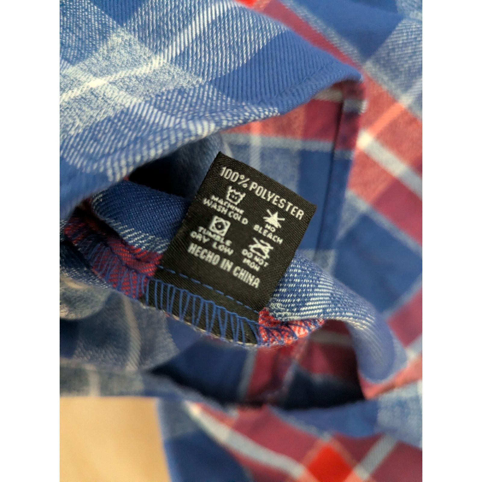 Dixxon Dixxon Men's Medium Red Green Show Flannel Blue Red Size US M / EU 48-50 / 2 - 7 Thumbnail