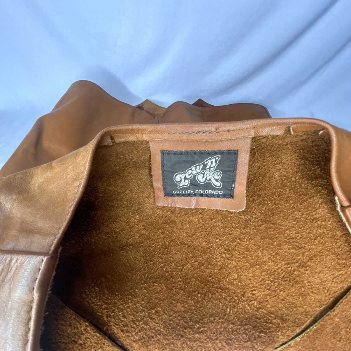 Vintage VTG USA Lew N Me Leather Western Cowboy Vest Buffalo Nickel Size US M / EU 48-50 / 2 - 9 Thumbnail