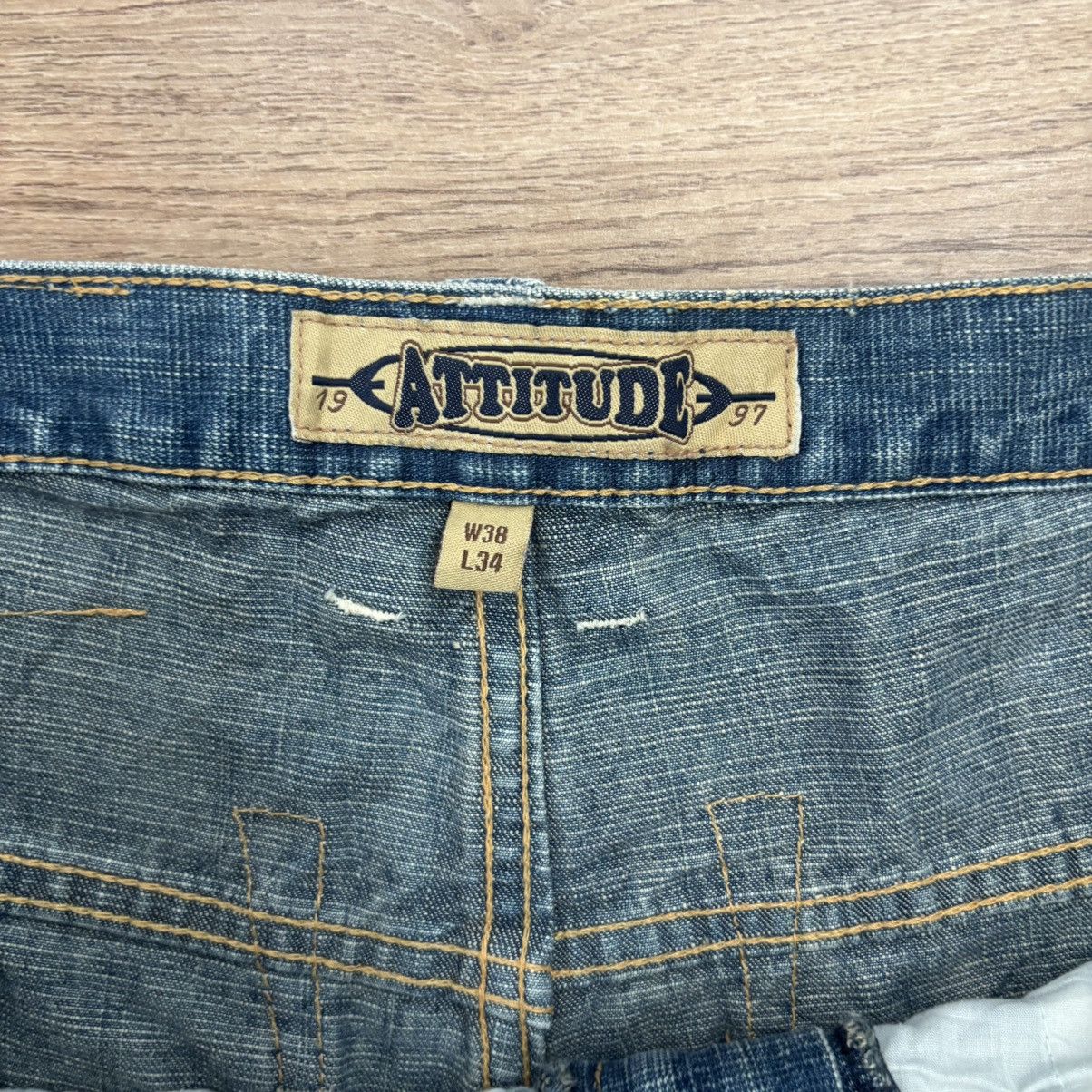 Vintage Vintage Attitude Baggy Jeans Hip Hop Flare Rap Denim Size US 36 / EU 52 - 10 Thumbnail