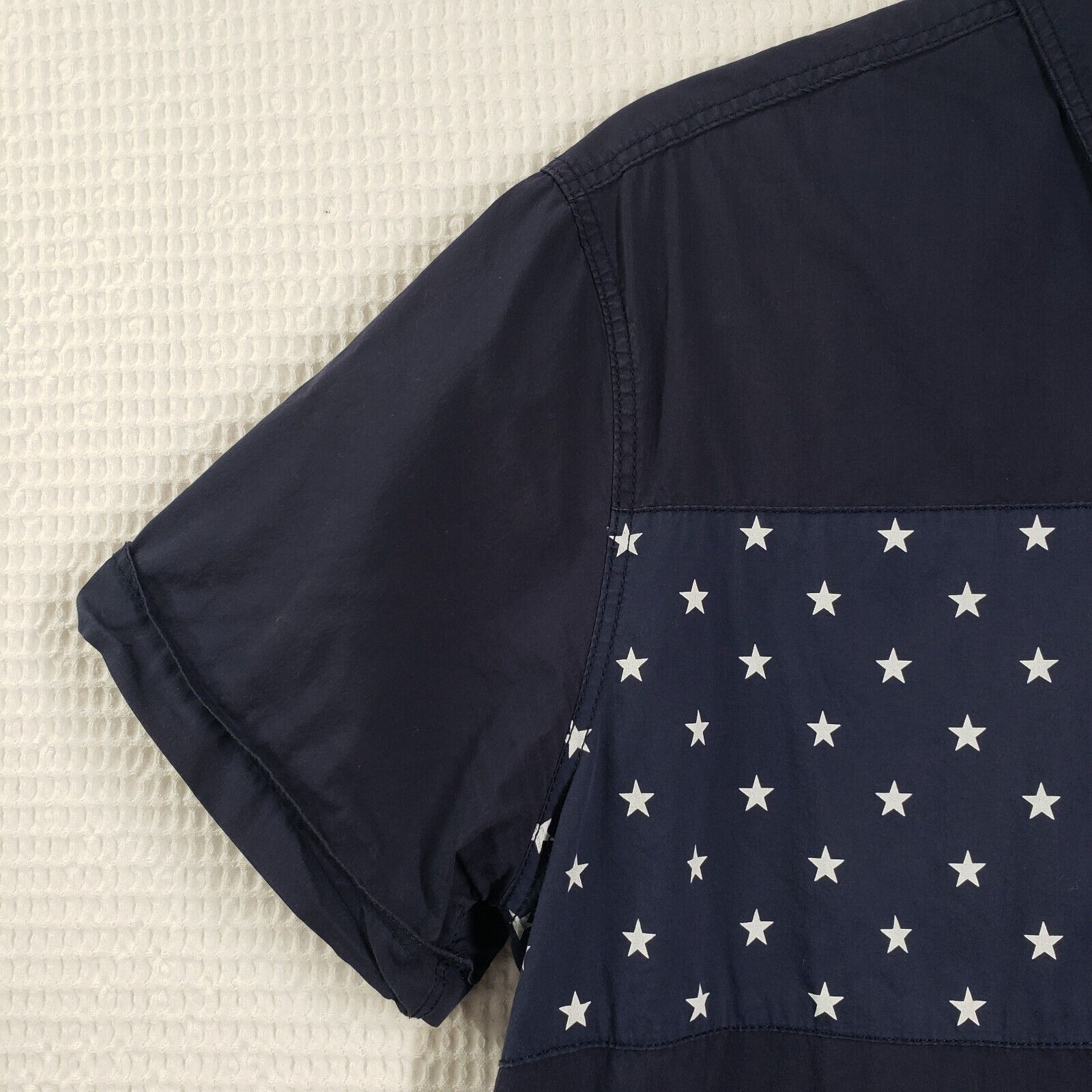 Izod Izod American Flag Button Down Shirt Mens Medium Blue Size US M / EU 48-50 / 2 - 8 Thumbnail