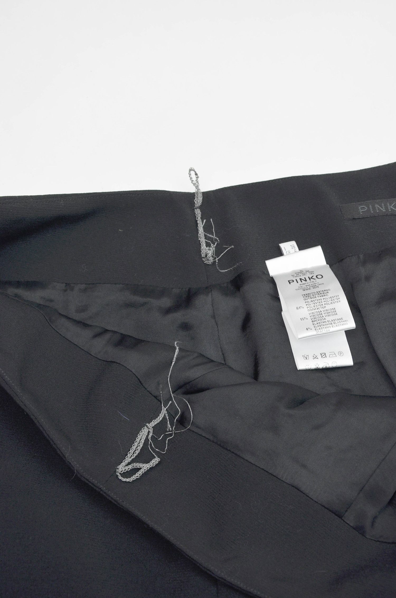 Pinko Pinko Crepe Mini Skirt Black Pleated - Size IT38 Size 26" / US 2 / IT 38 - 11 Thumbnail