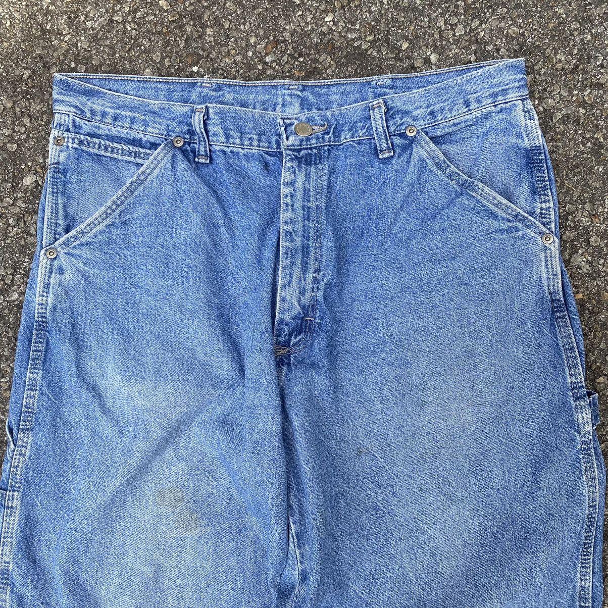 Vintage × Wrangler Wrangler Carpenter Pants Y2K Baggy Hip Hop Skater Workwear Size US 34 / EU 50 - 9 Thumbnail