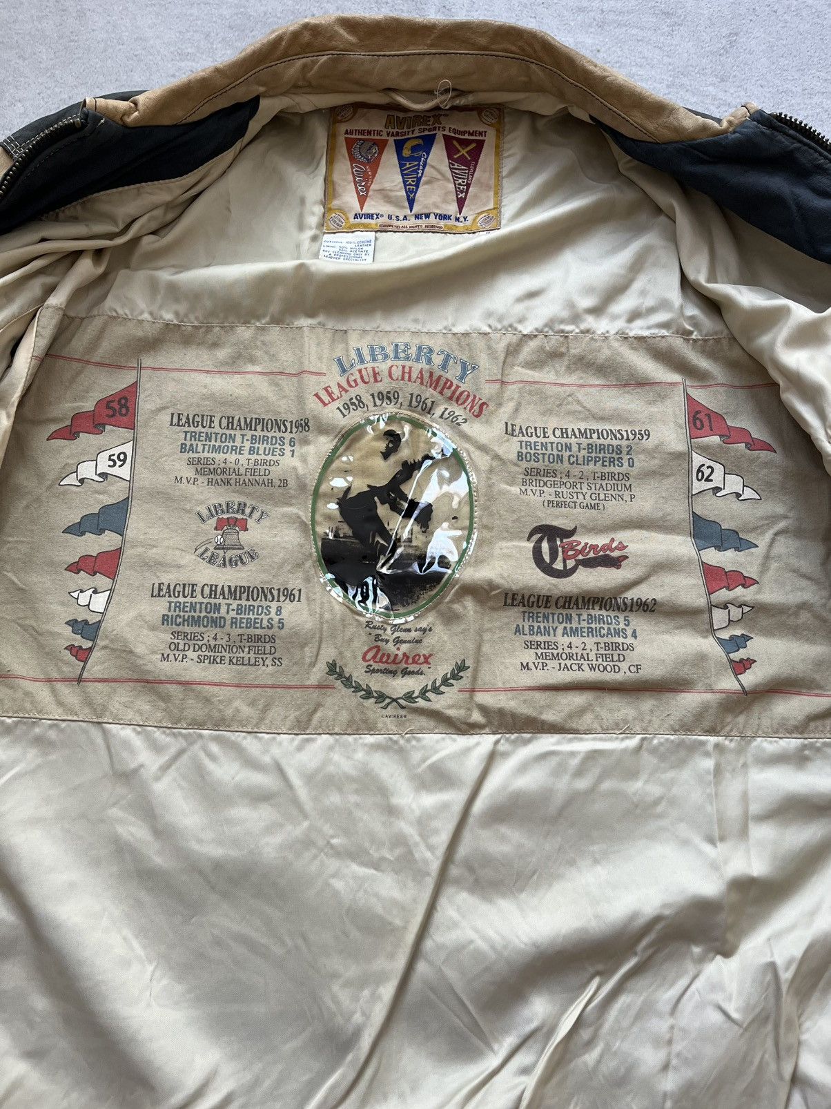 Avirex Authentic Vintage Avirex Varsity Jacket – “Trenton T-Birds” Size US S / EU 44-46 / 1 - 8 Thumbnail