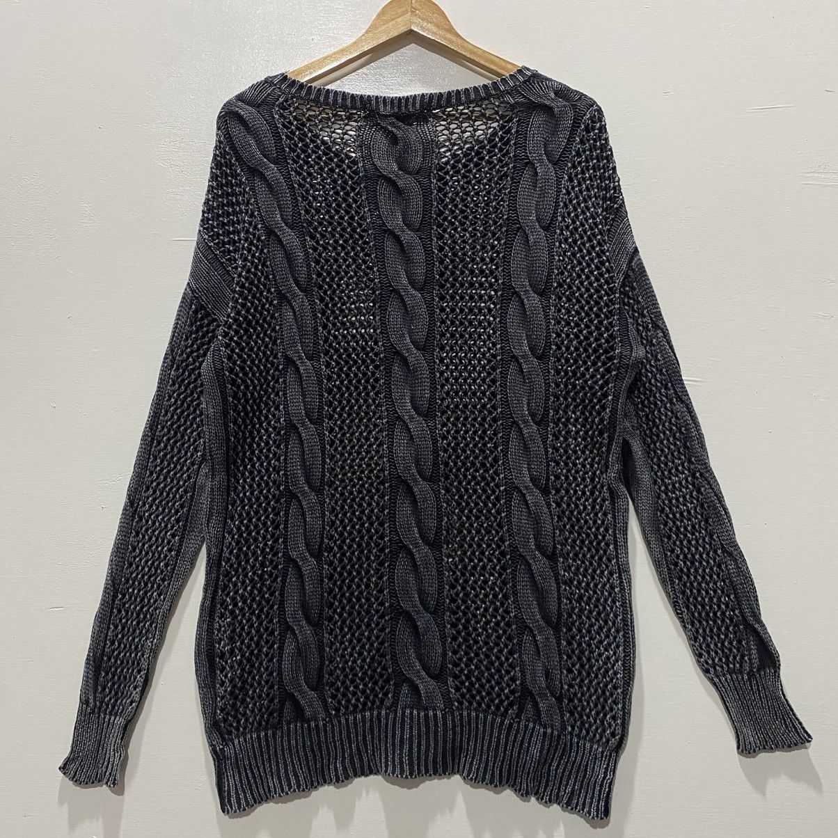 Homespun Knitwear × Japanese Brand One Way Crochet Cable Knitwear Size M / US 6-8 / IT 42-44 - 4 Thumbnail