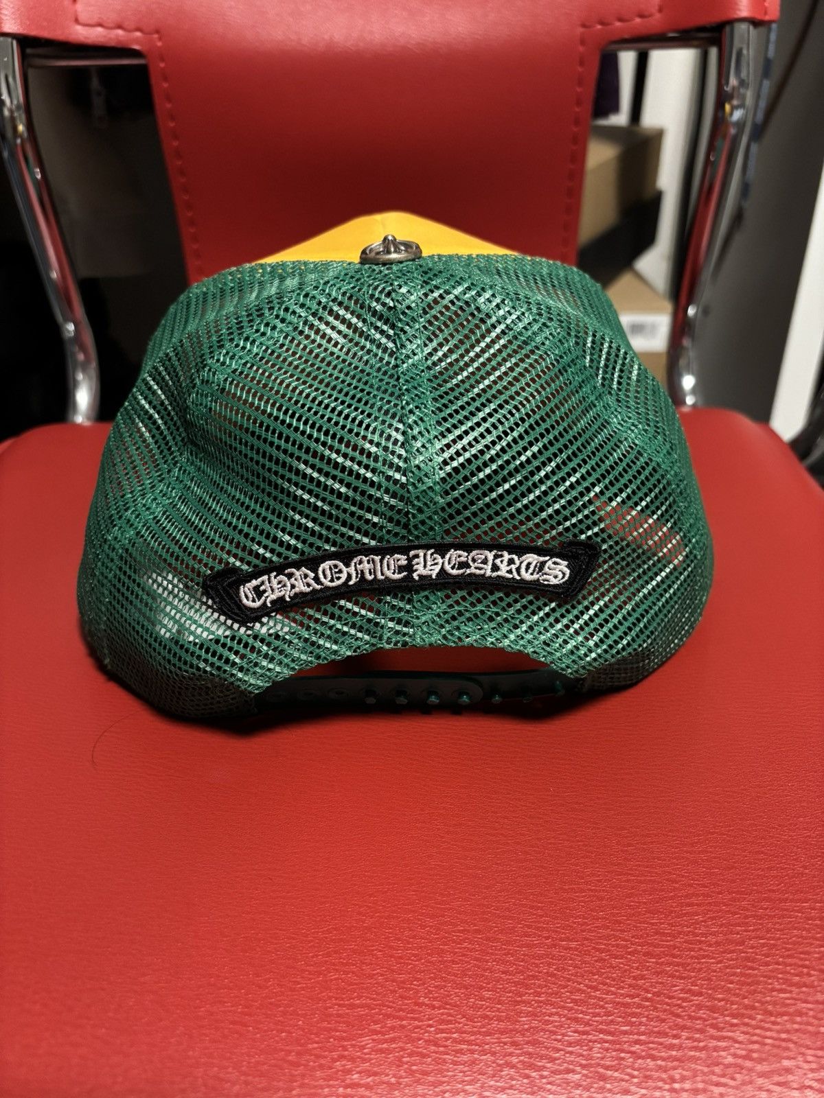 Chrome Hearts CHROME HEARTS MATTY BOY SEX RECORDS SMILEY TRUCKER HAT Size ONE SIZE - 2 Thumbnail