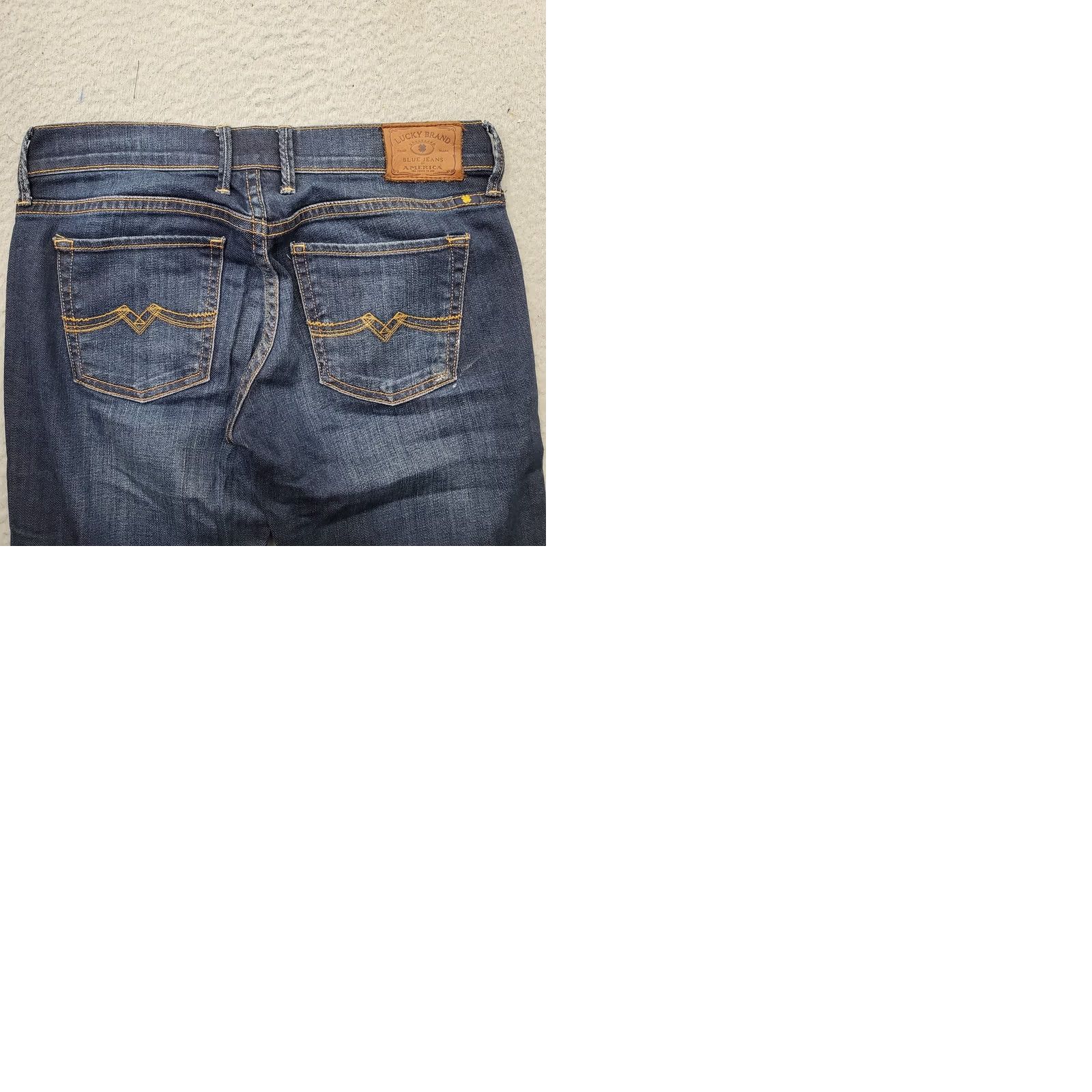 Lucky Brand Lucky Brand Cropped Jeans Women 0/25 Blue Whiskered Faded Dark Wash Cuffed Hem Jeans Women XS-0/25 Blue Whiskered Cuffed Hem Size 25" / US 0 / IT 36 - 9 Thumbnail