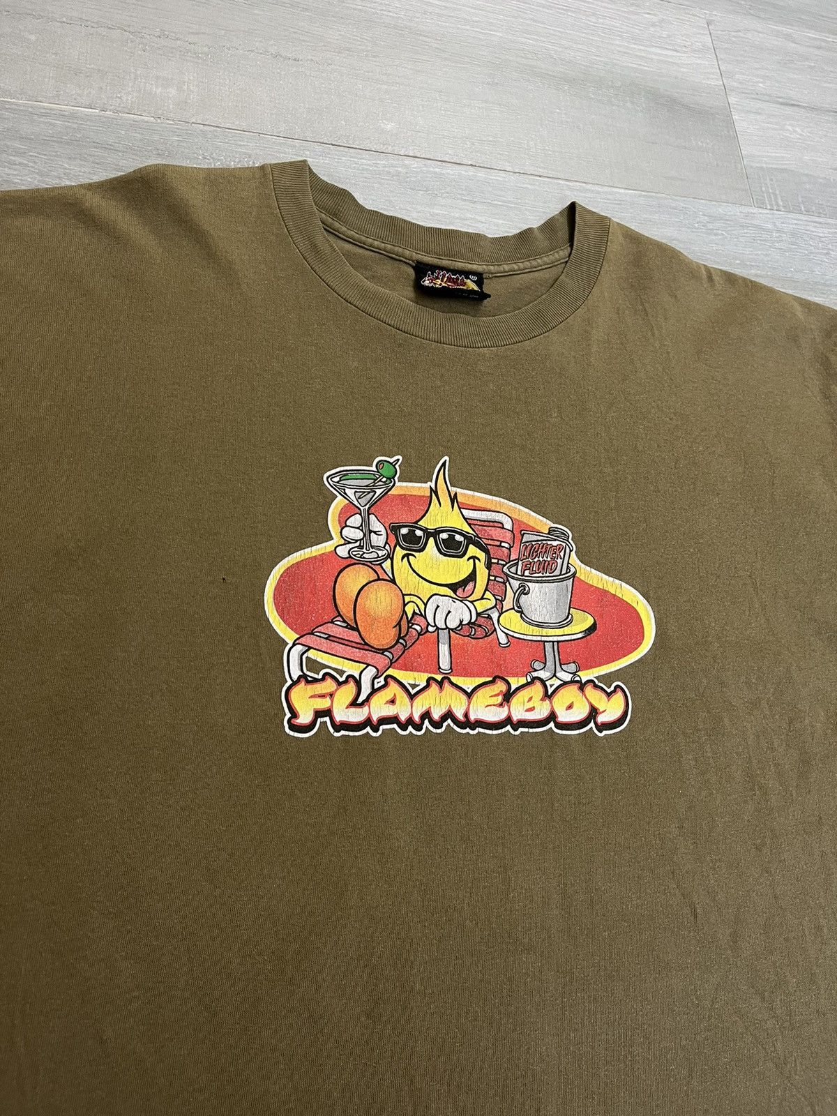 Vintage Vintage world industries skateboard flame boy tee stussy Size US XL / EU 56 / 4 - 2 Thumbnail
