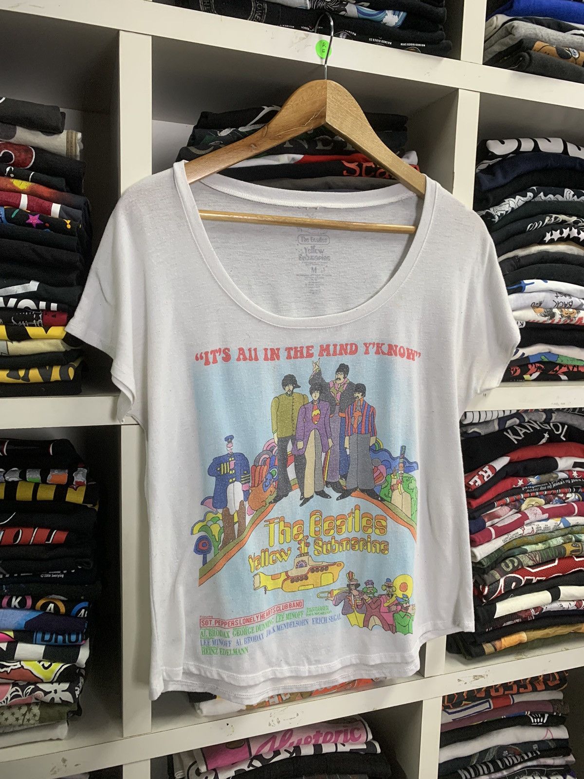 Band Tees × Vintage The Beatles & Submarines womens tee Size US M / EU 48-50 / 2 - 4 Thumbnail