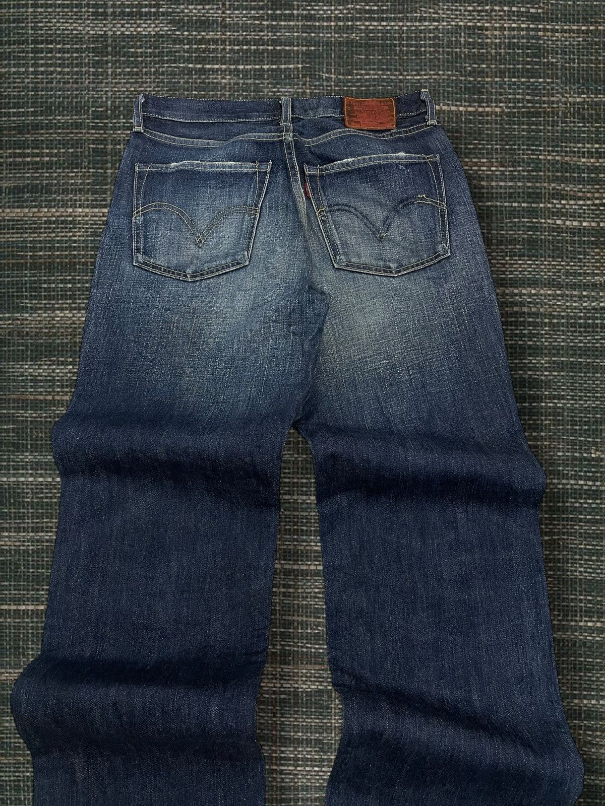 Levi's Vintage Clothing Vintate 1990s Designer Levis 502 Distressed Blue Denim Size US 29 - 12 Thumbnail