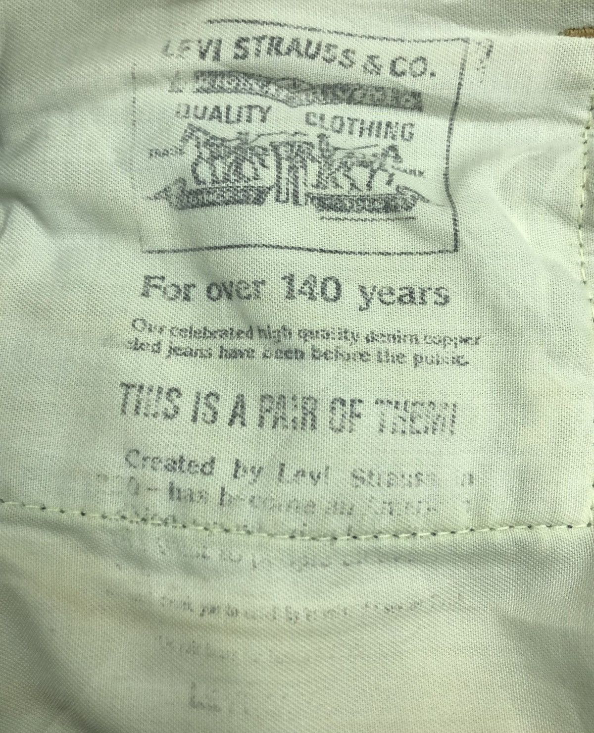 Levi's Vintage Clothing Vintage Levi's Big E Denim Pants Size US 31 - 20 Thumbnail