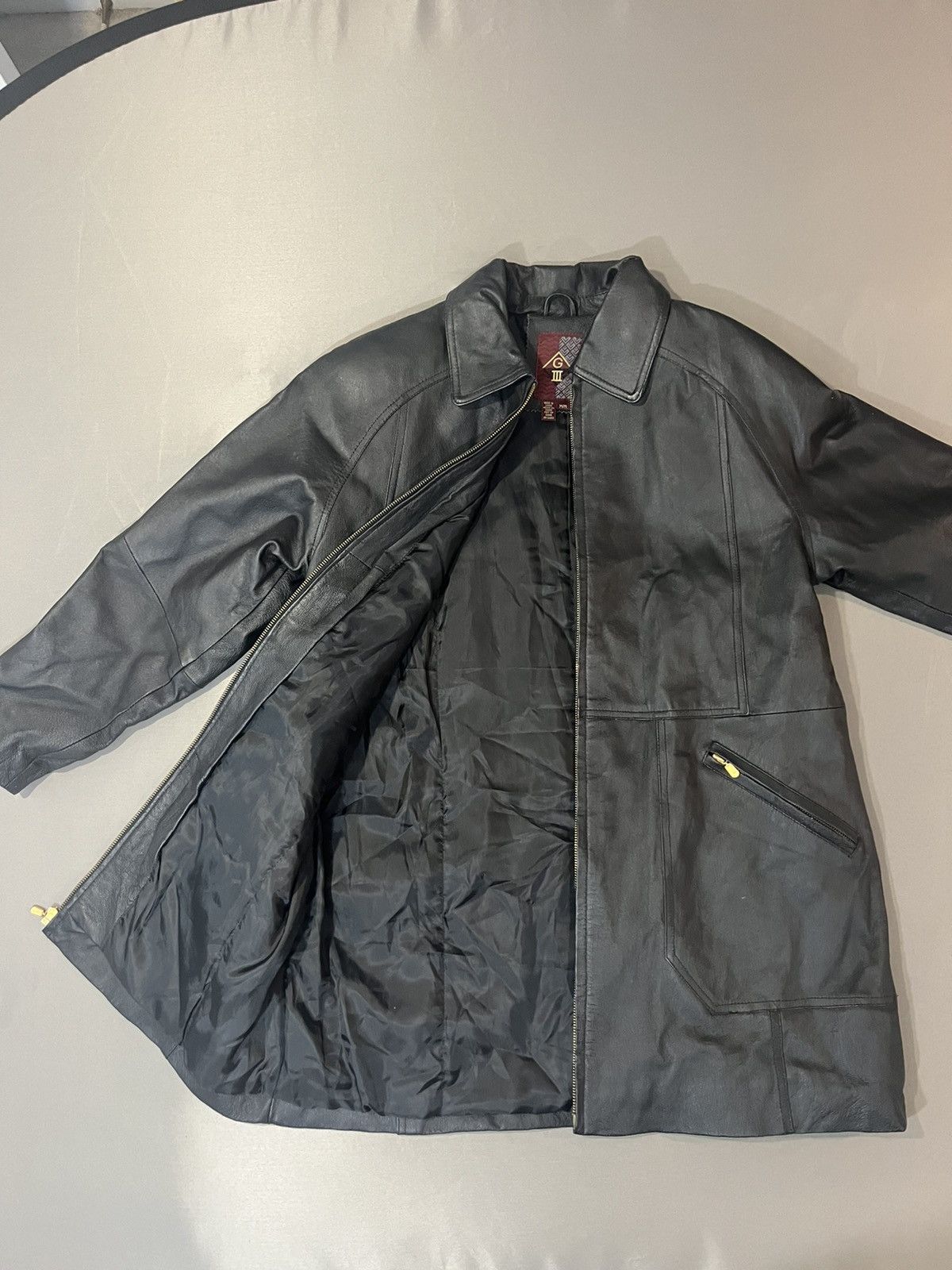 Vintage Y2k Black Leather blazer jacket Size US M / EU 48-50 / 2 - 5 Thumbnail