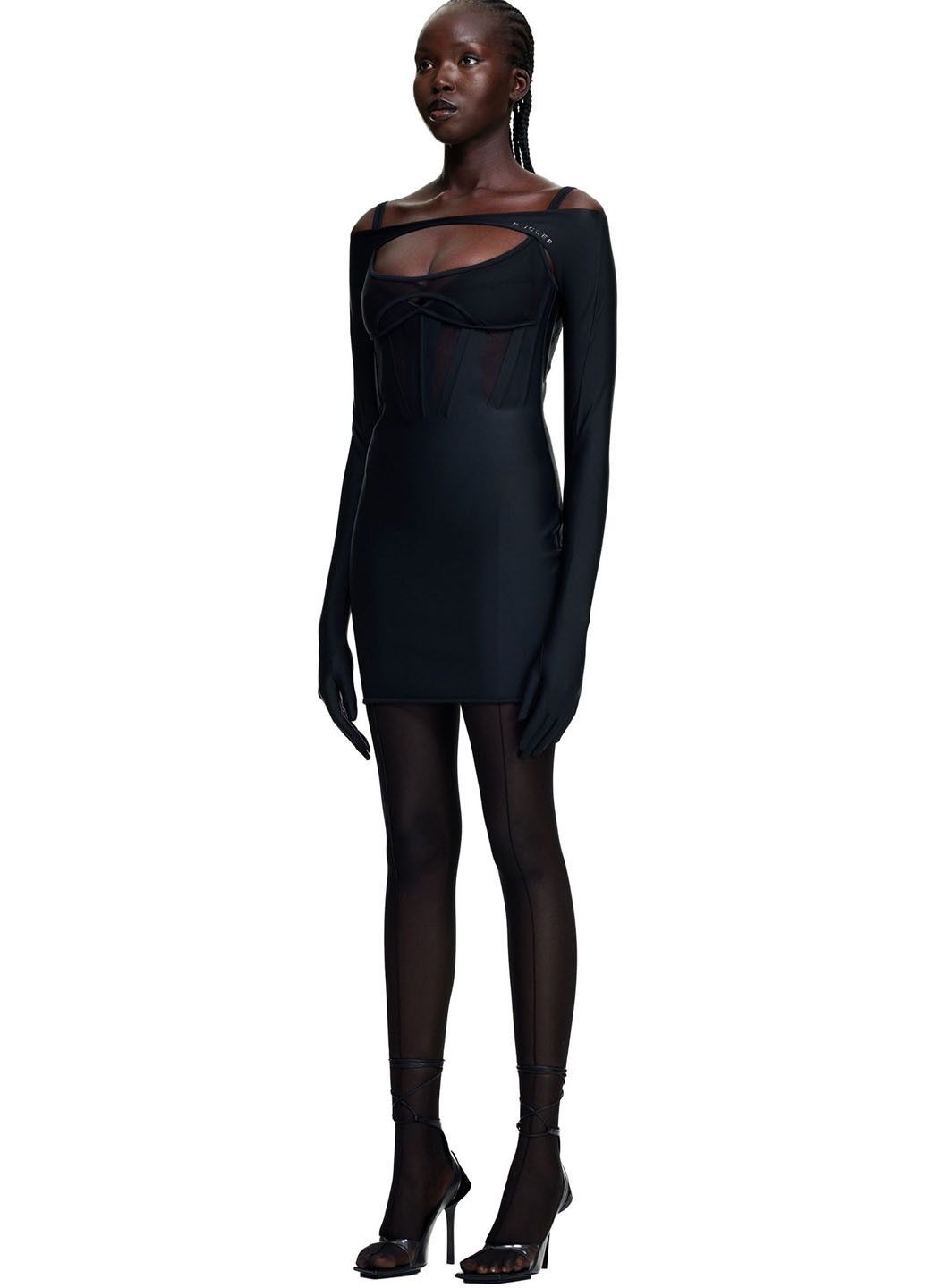 Mugler Mugler x H&M Corset-style Mini Dress Size M / US 6-8 / IT 42-44 - 15 Thumbnail