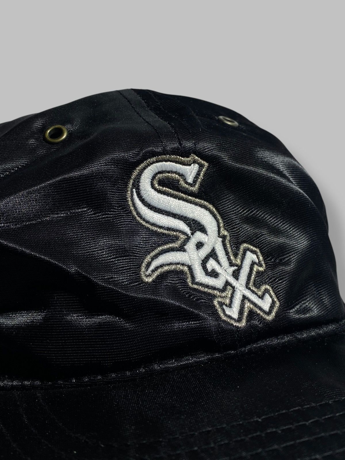 Starter Vintage 90s White Sox Starter Nylon Cap Rare USA Size ONE SIZE - 14 Thumbnail