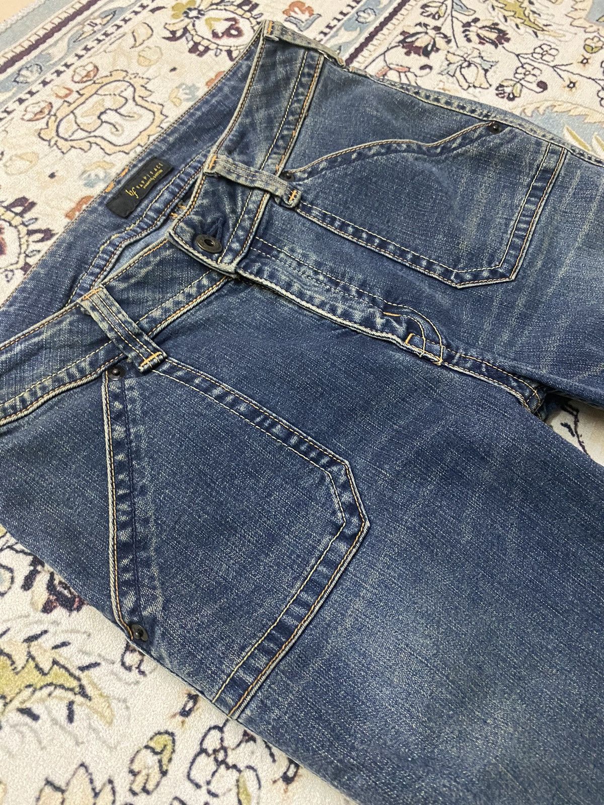 Vintage 🔥 Flared Jeans X Happy Face Size 30" / US 8 / IT 44 - 4 Thumbnail