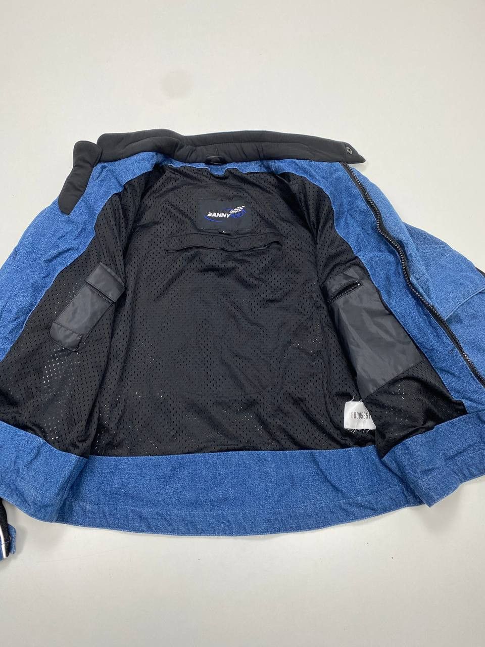 Vintage Danny Moto Blue Black L Vintage Motorcycle Jacket for Men Size US L / EU 52-54 / 3 - 9 Thumbnail