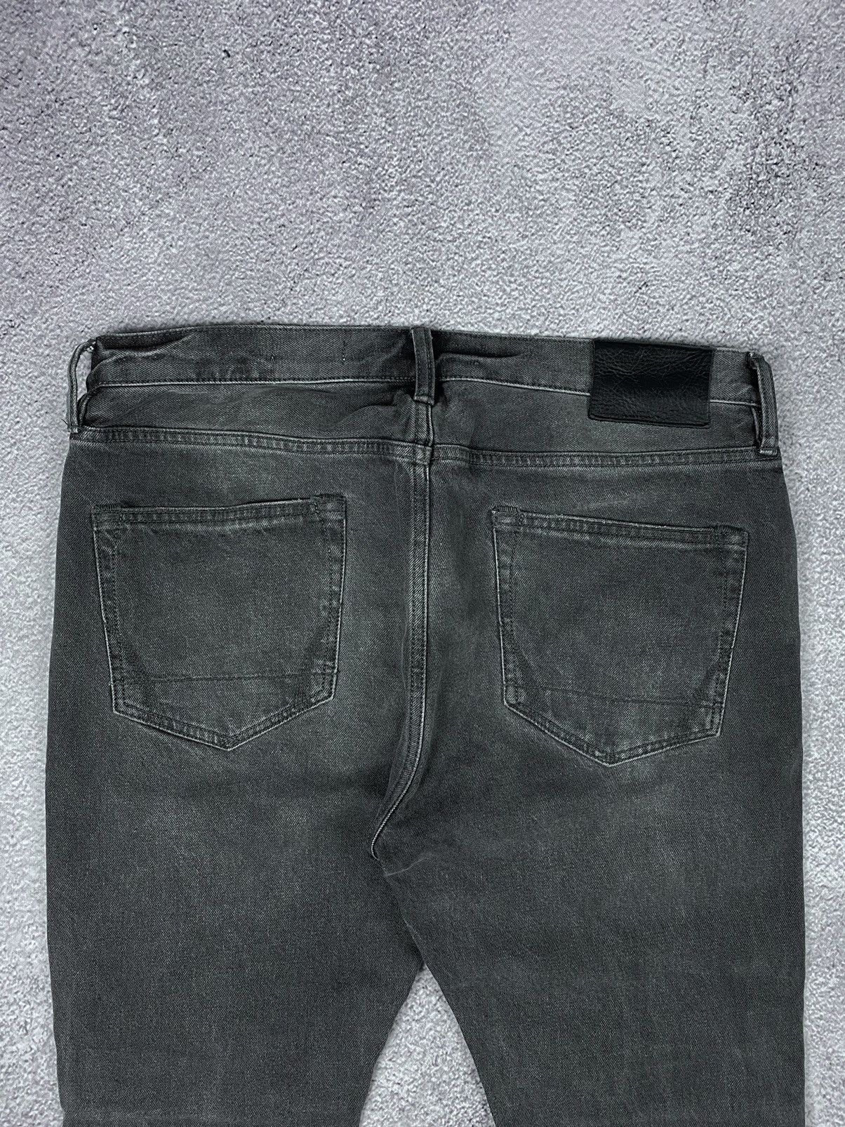 Allsaints All Saints Cigarette Damaged Distressed Gray Jeans Size US 33 - 13 Thumbnail