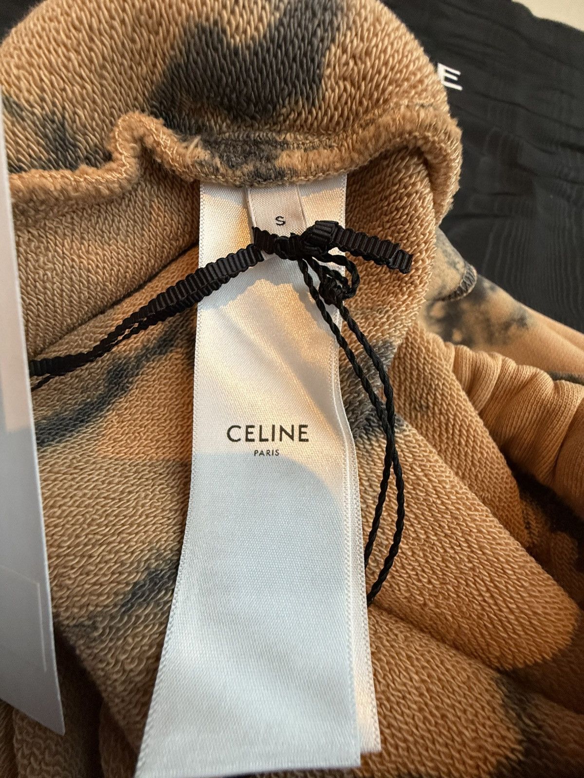 Celine $850 SS23 Celine tie dye shorts black logo Hedi Slimane S Size US 32 / EU 48 - 20 Thumbnail