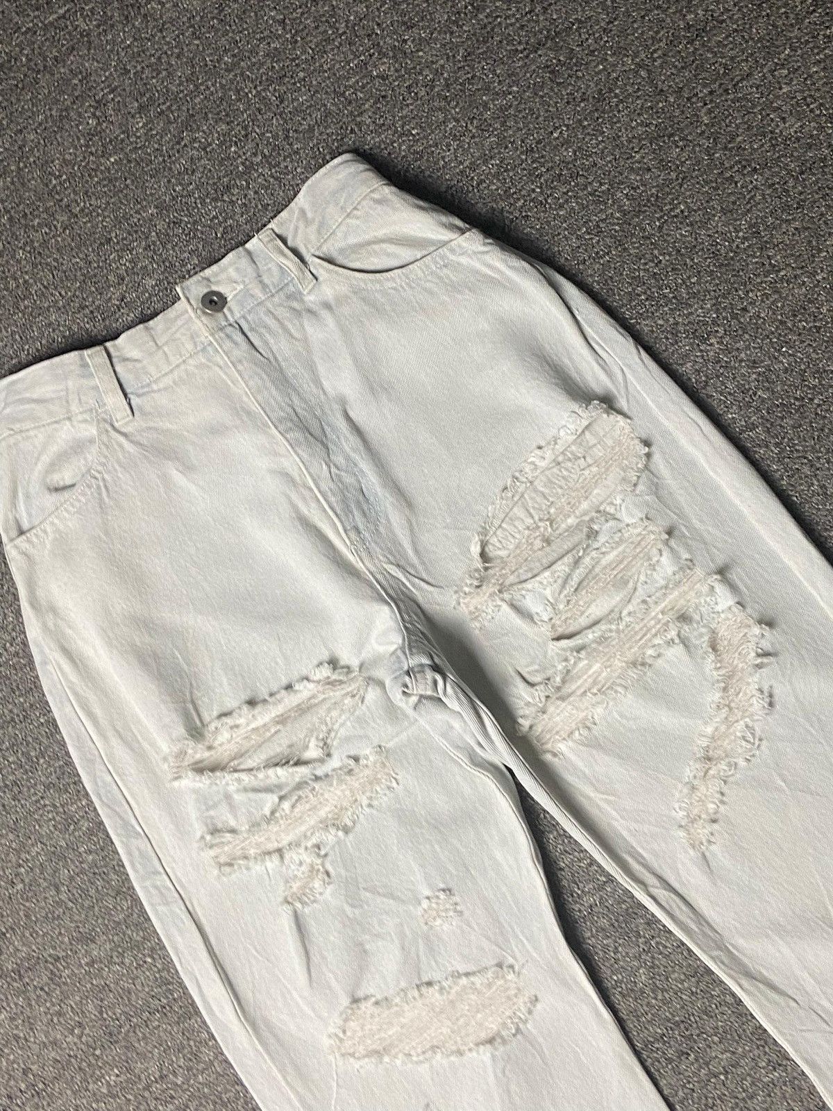 Japanese Brand SEEMI NICE CLAUP Ripped Bootcut Jeans (138) Size 24" / US 00 / IT 34 - 13 Thumbnail