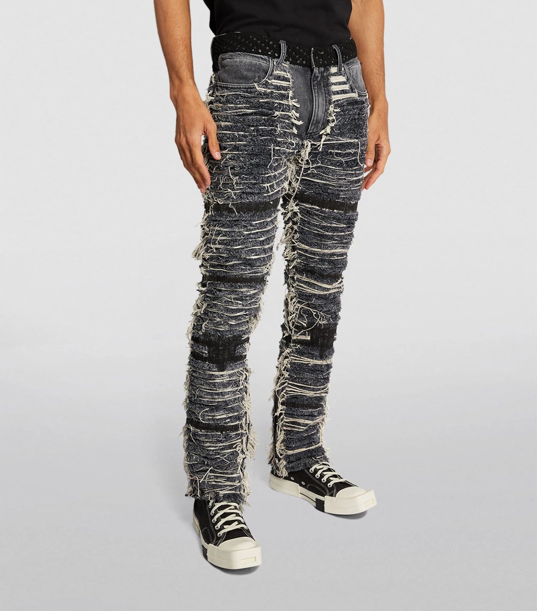 1017 ALYX 9SM Alyx Blackmeans Dark Grey 6-Pocket Denim Jeans | Grailed