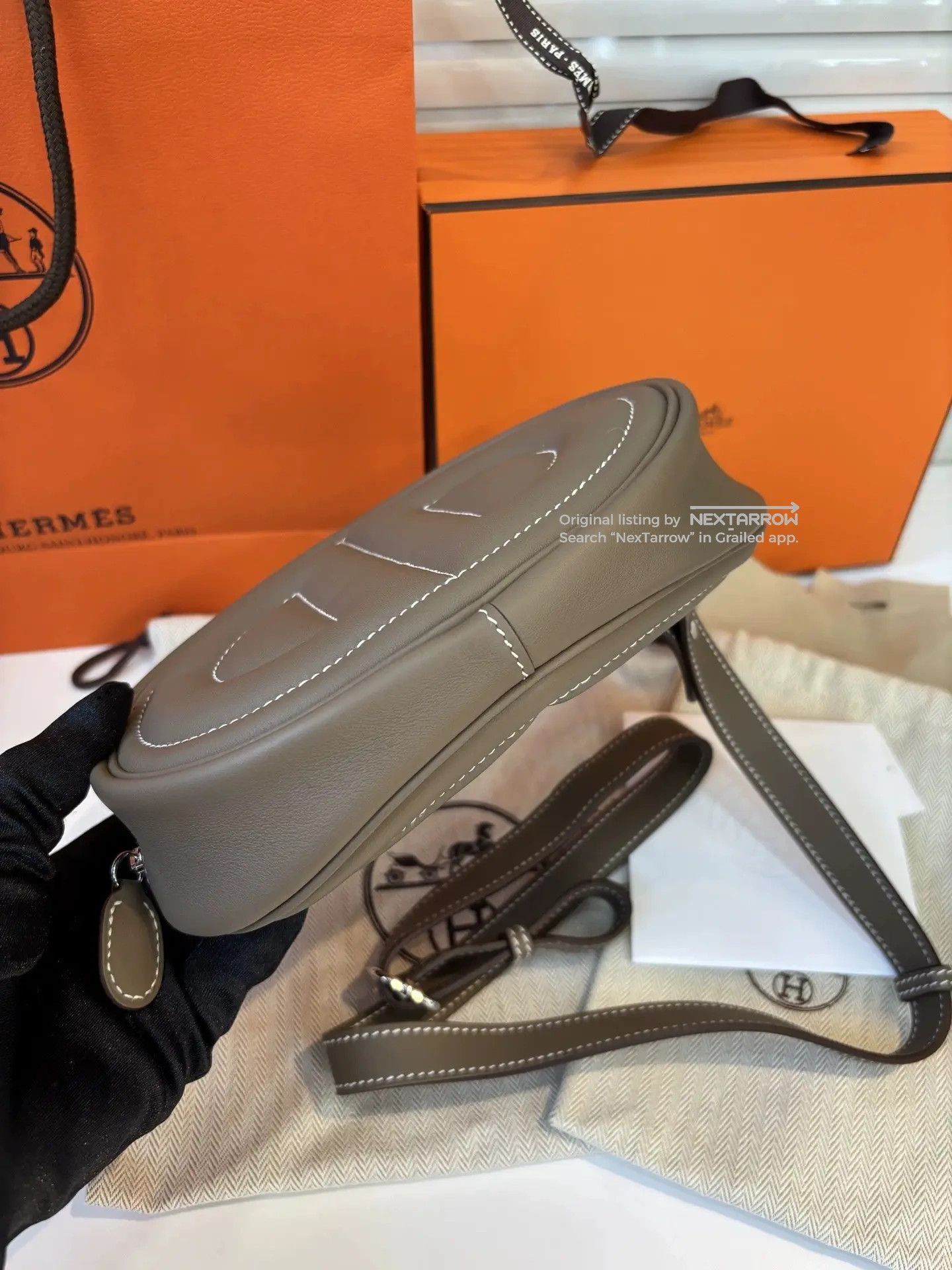 Hermes Hermes In-the-Loop Pig-Nose Waist Bag Grey Size ONE SIZE - 5 Thumbnail