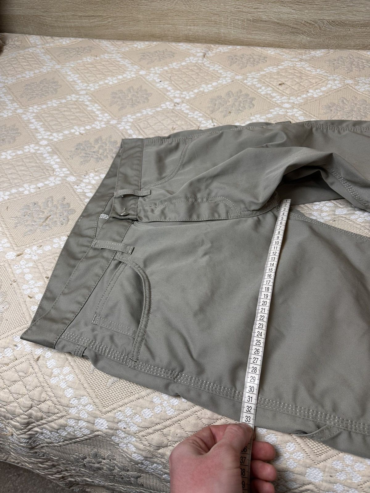 Carhartt 🔥 Carhartt Fort Bermuda Cargo Shorts Logo Work Y2K Vintage Size US 33 - 7 Thumbnail