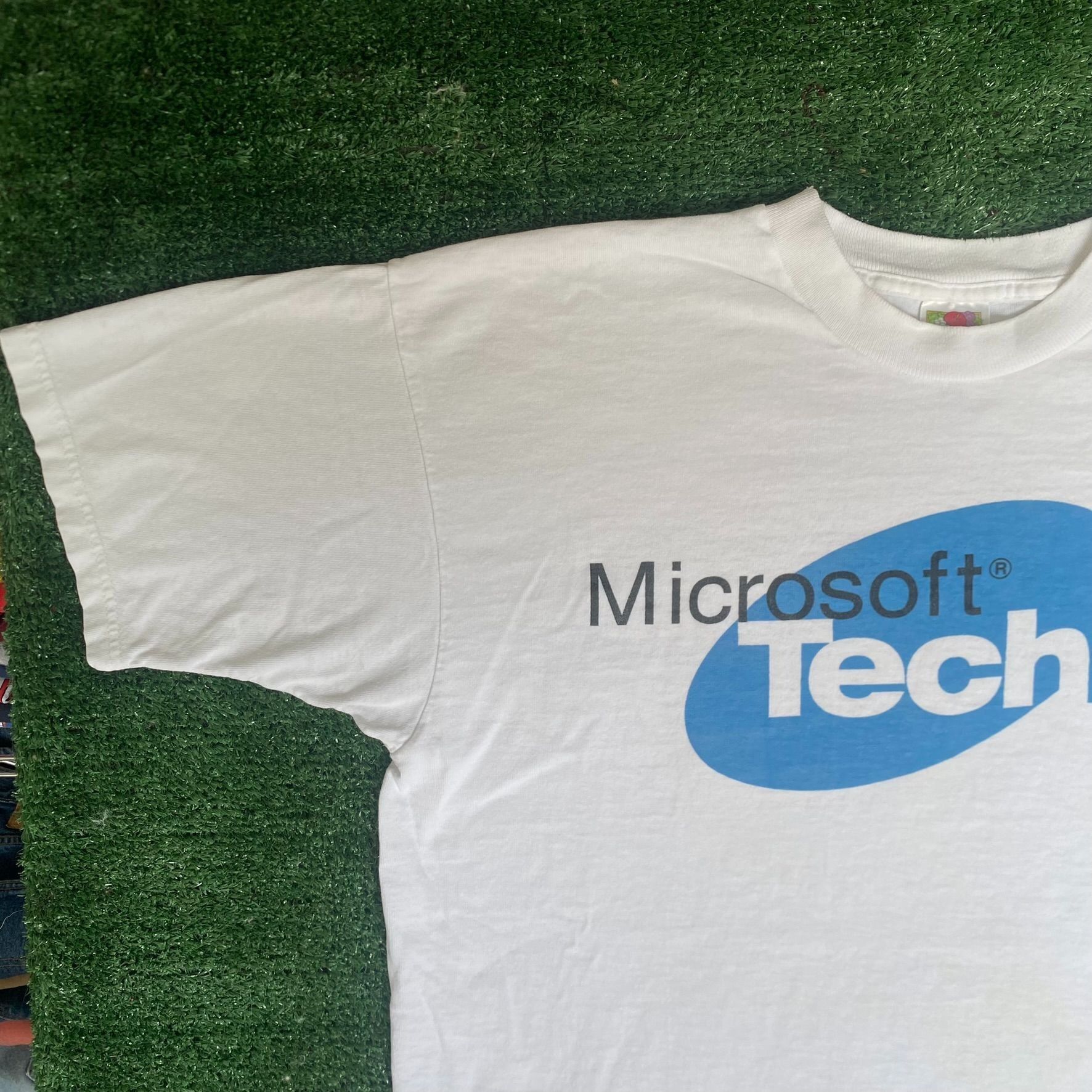 Microsoft Vintage 90s Microsoft TechNet Shirt Retro Computer Logo Tee Size US XL / EU 56 / 4 - 2 Thumbnail