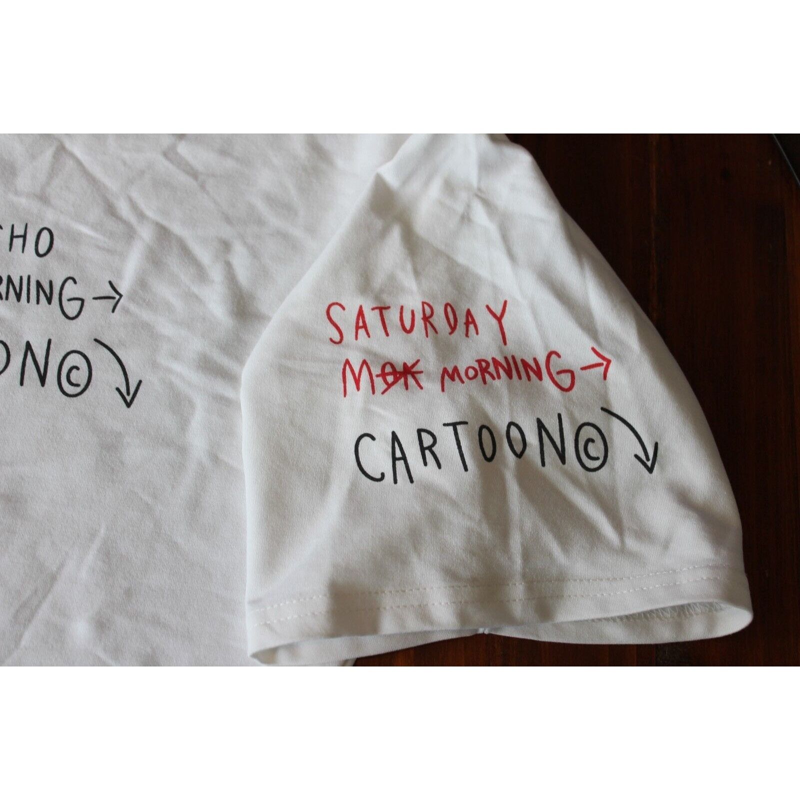 Other Demischo "Sundipy" Mens Medium graphic T-Shirt White w/FADE Size US M / EU 48-50 / 2 - 6 Thumbnail