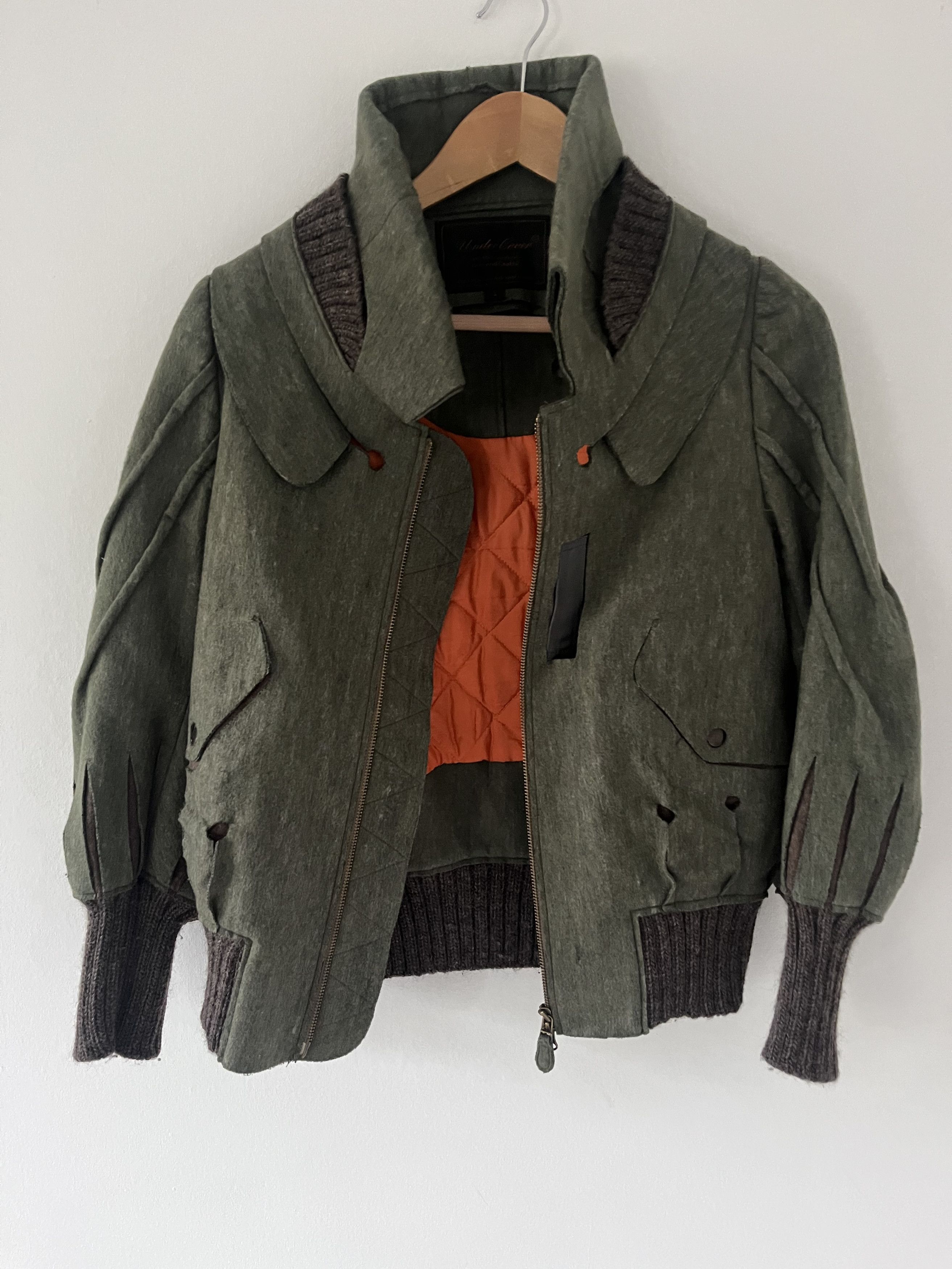 ジャケット・アウター 05AW UNDERCOVERISM ARTS&CRAFTS Skull JKT Undercover AW05 Arts and Crafts Skull Felt Wool Jacket – HUIBEN