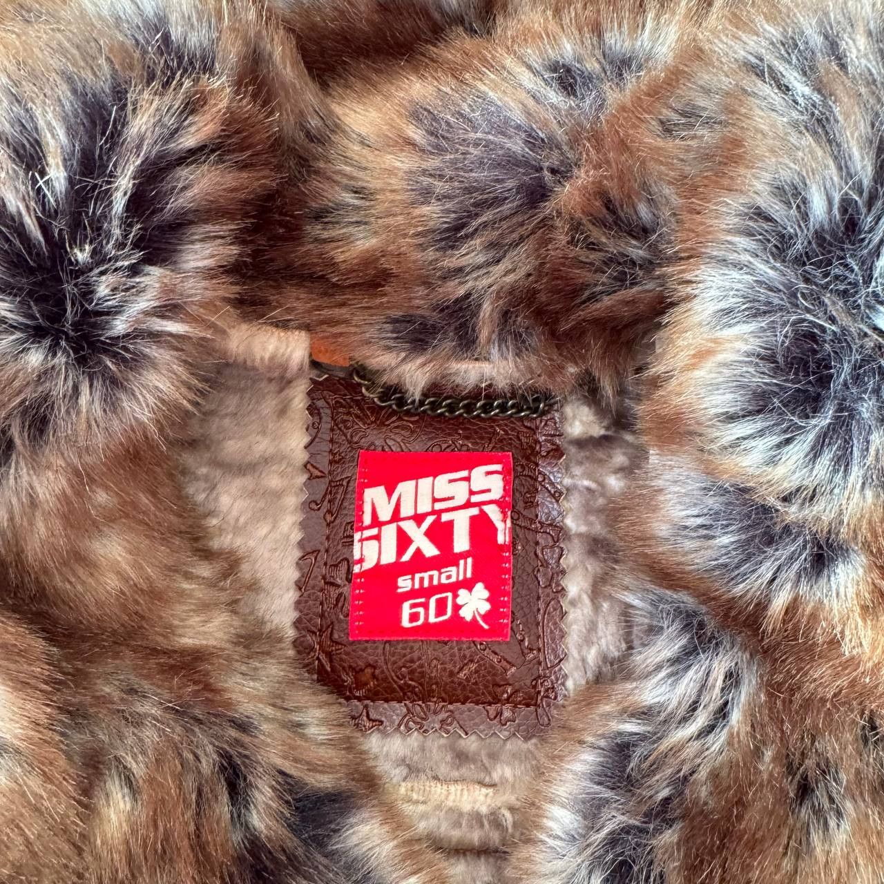 Miss Sixty Y2K Vintage Faux Fur Washed Sheepskin Jacket