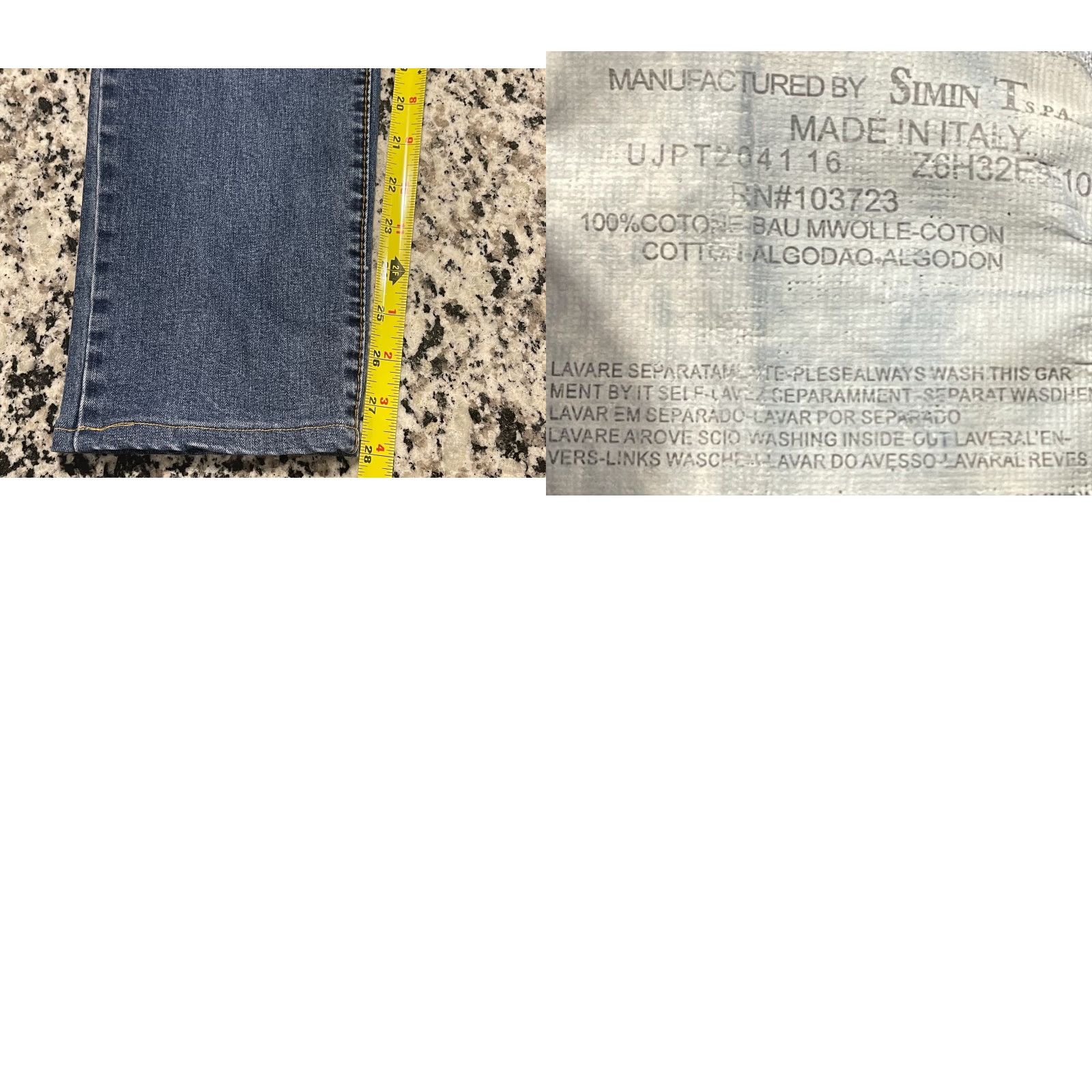 Vintage VINTAGE Armani Jeans Jeans Men 31 31x28 Blue Straight Simin T W31 L28 Button Zip Size US 31 - 8 Thumbnail