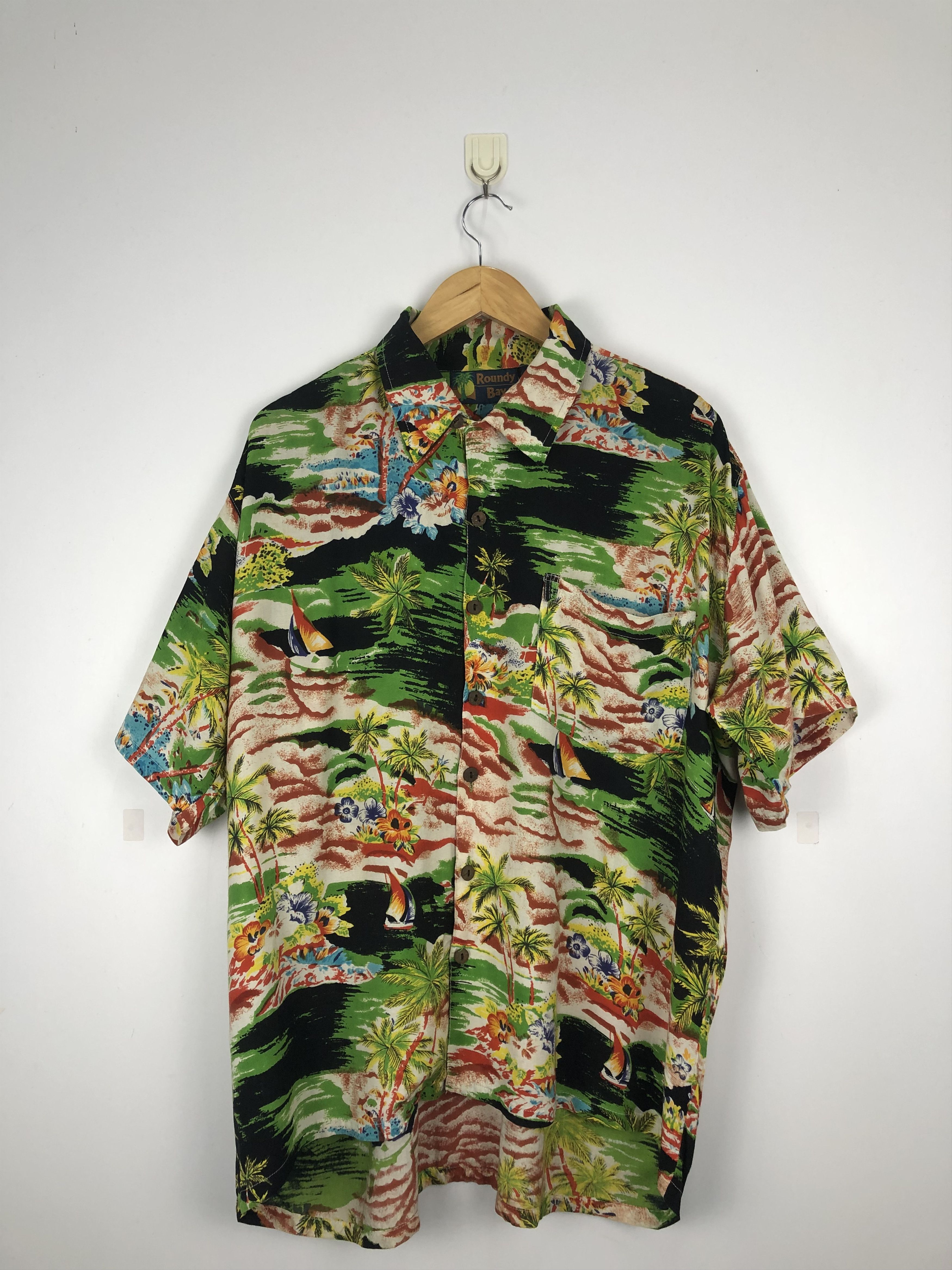 Vintage Vintage Hawaiian Sun Surf Rayon Motive Design TA0012 Size US L / EU 52-54 / 3 - 1 Thumbnail