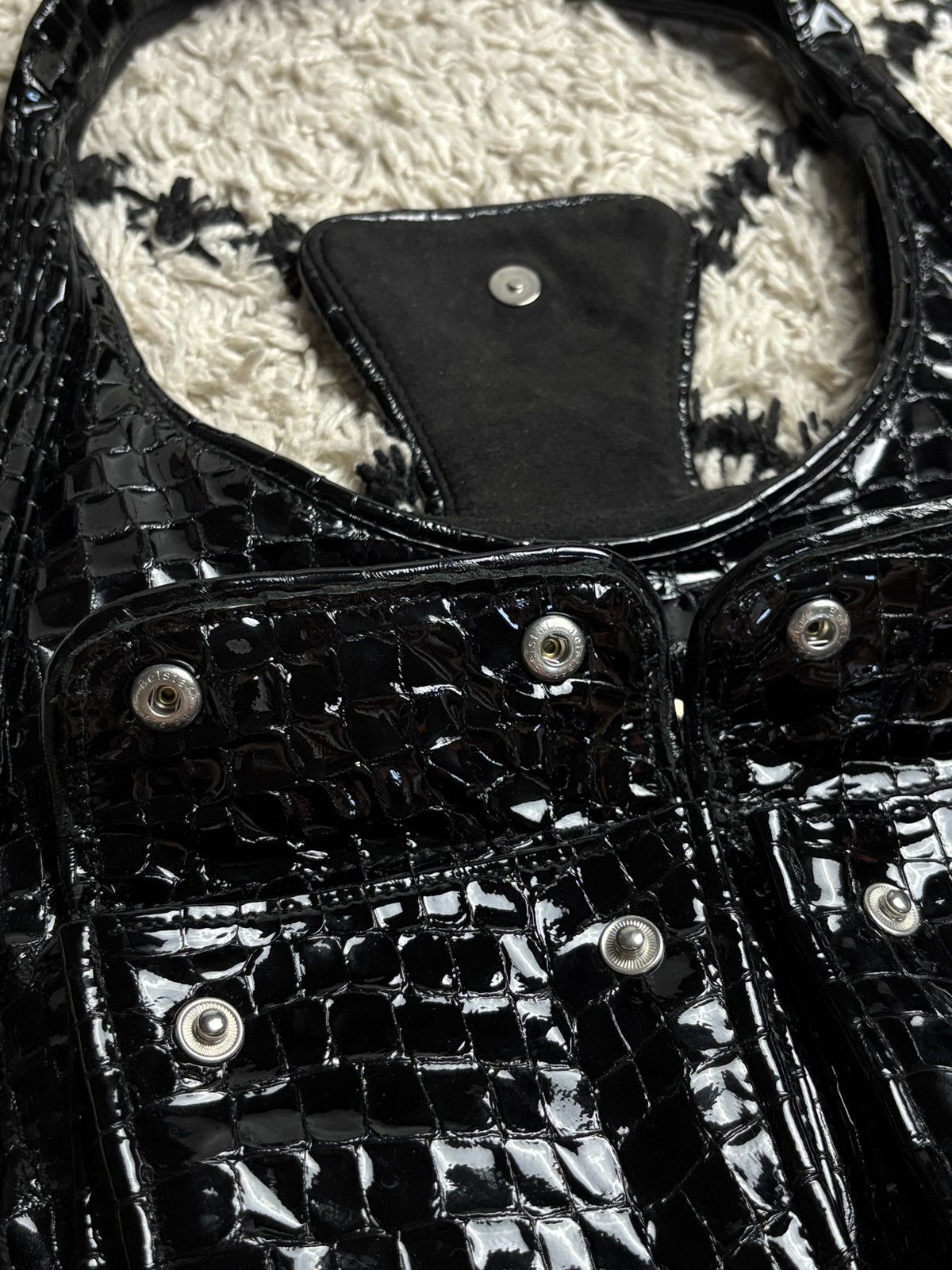 Belstaff Archive Belstaff Avant Garde Leather Biker Hand Bag Y2K Rare Size ONE SIZE - 7 Thumbnail