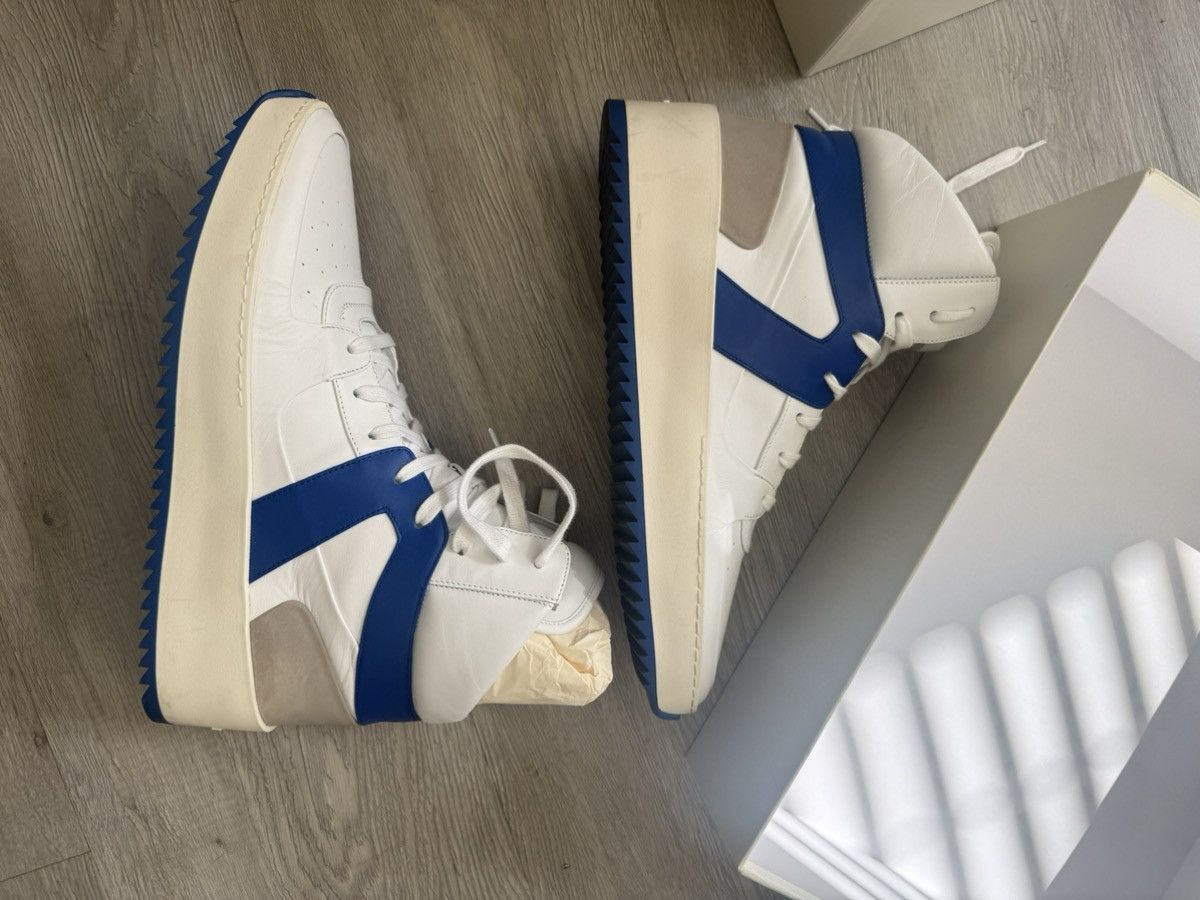 Fear of God fear of god White blue bball leather sneaker Size US 12 / EU 45 - 1 Thumbnail