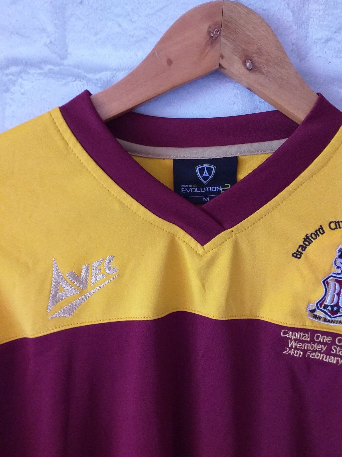 Vintage Jersey Bradford City vs Swansea City Cup Final Wembley 2013 Size US M / EU 48-50 / 2 - 4 Thumbnail