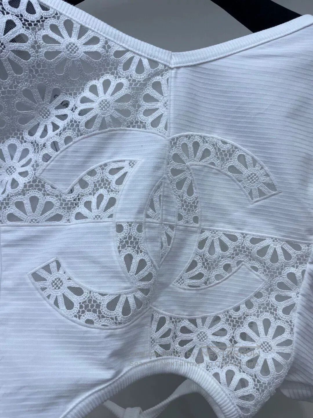 Chanel Chanel 25C White Cutout Logo Top. Size US S / EU 44-46 / 1 - 4 Thumbnail