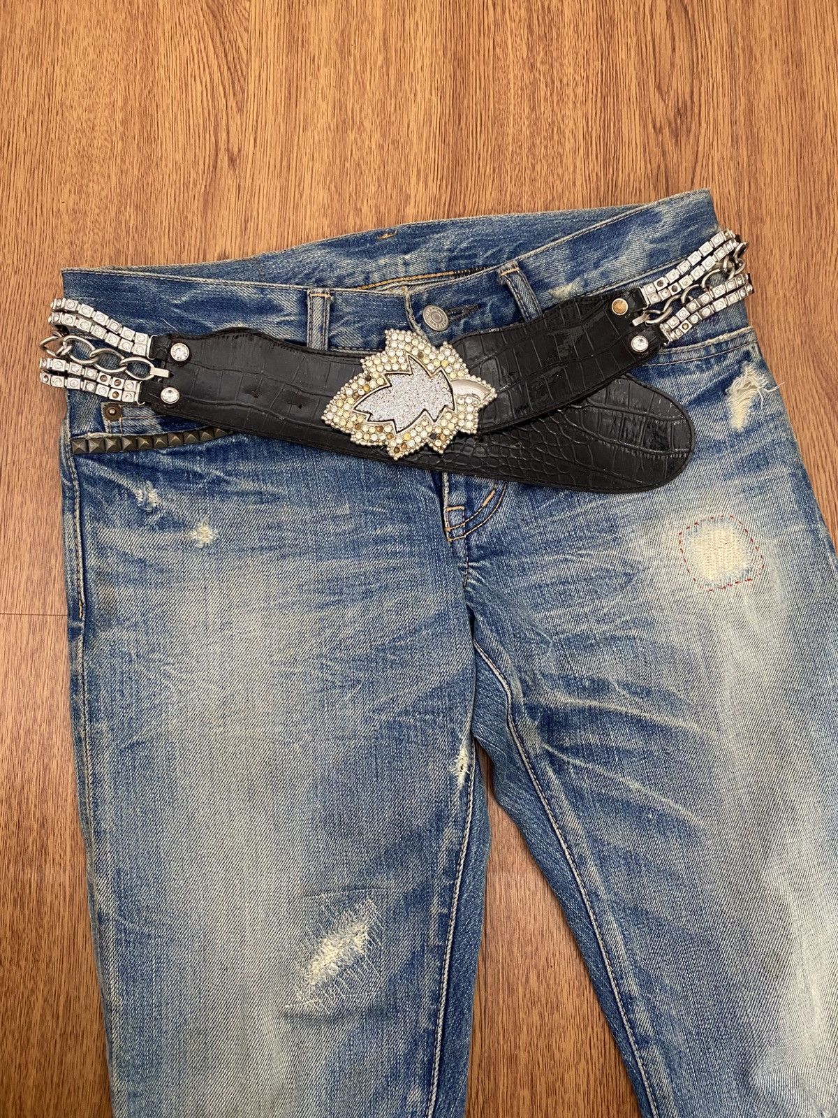 If Six Was Nine Leaf crystal belt Size ONE SIZE - 2 Thumbnail