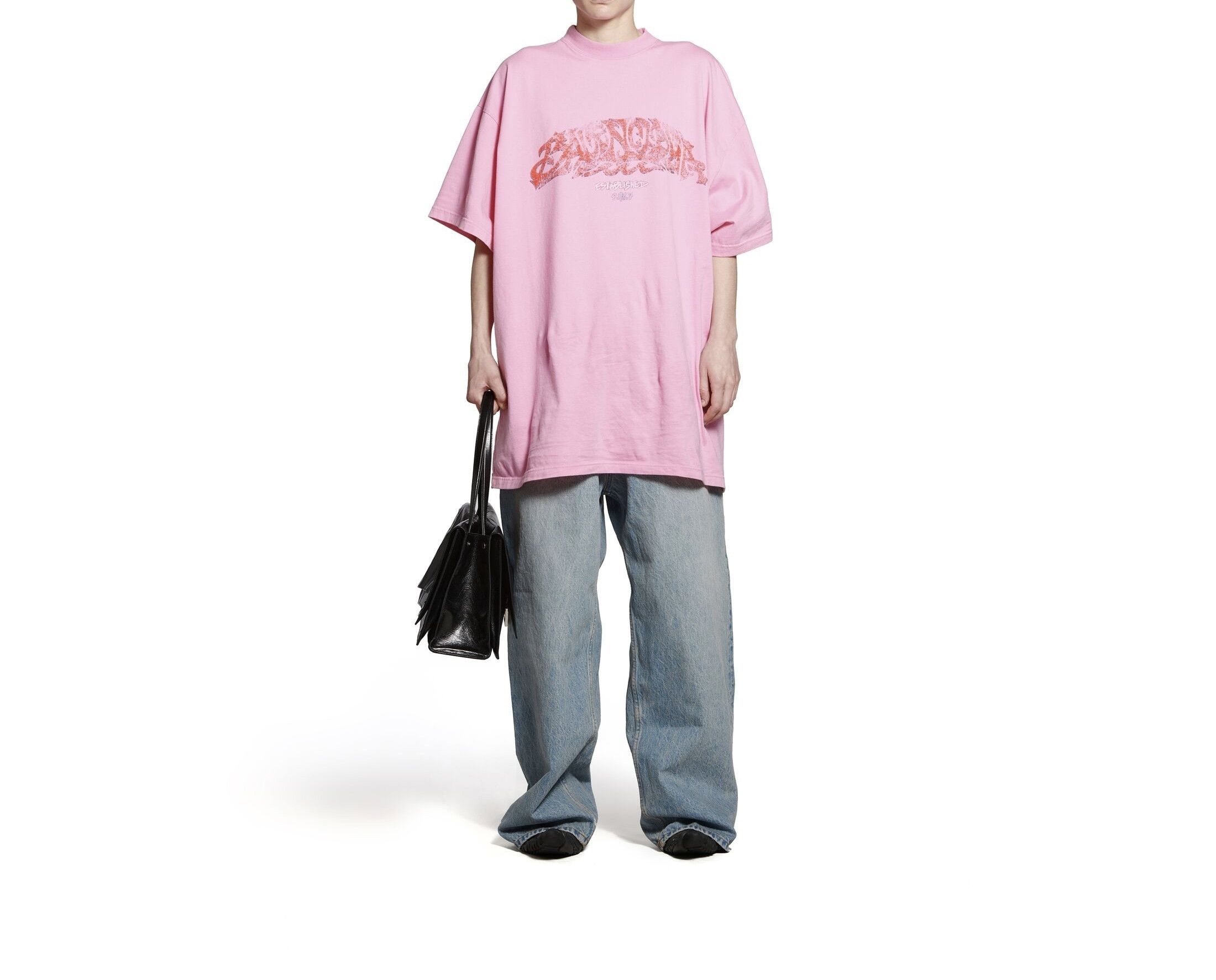 Balenciaga o1tr1nto0725 Offshore T-Shirt Oversized in Pink Size US XL / EU 56 / 4 - 5 Thumbnail