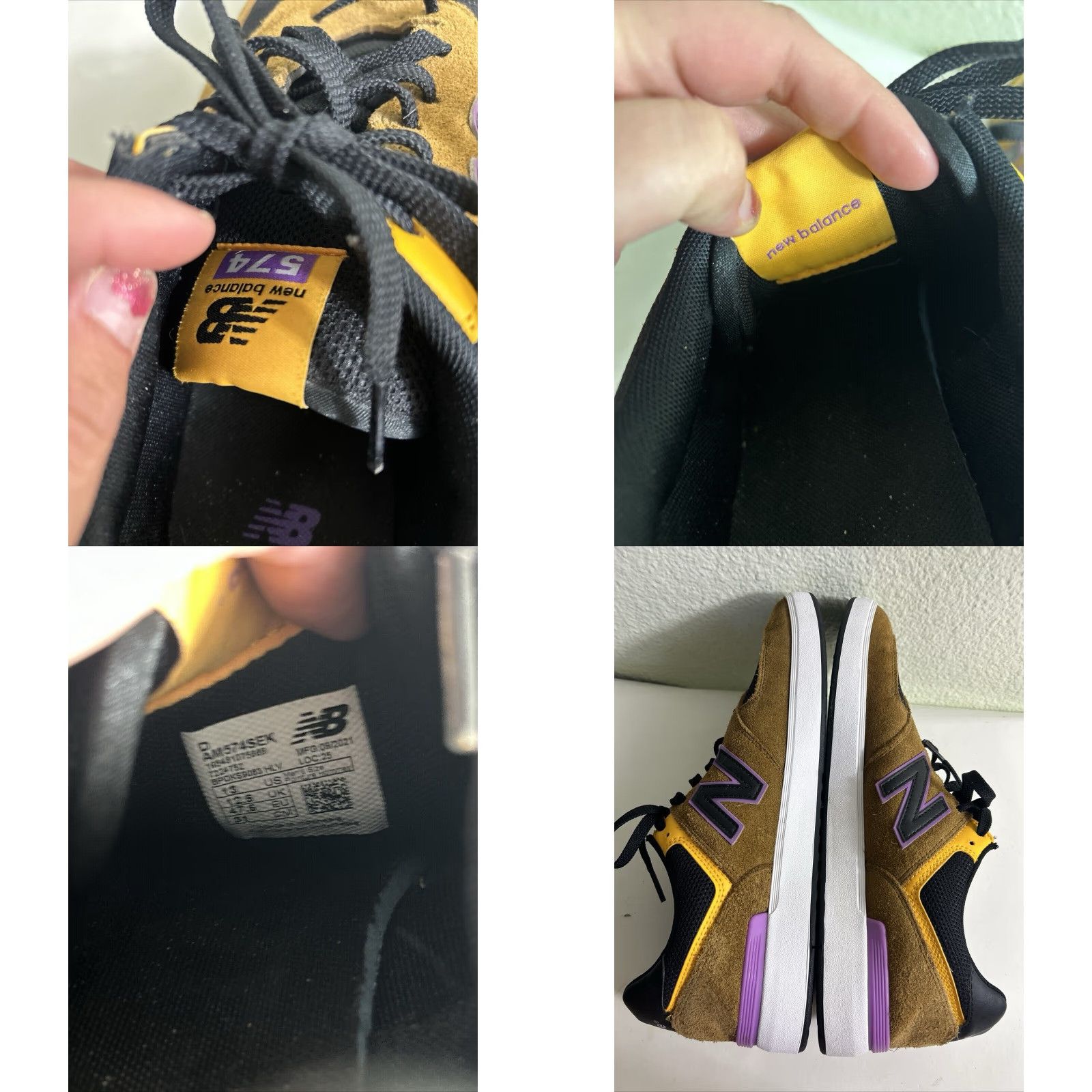 New Balance New Balance All Coasts AM574 Sneakers Men 13 Brown Black 574 Athletic Low Top Shoe Size US 13 / EU 46 - 9 Thumbnail
