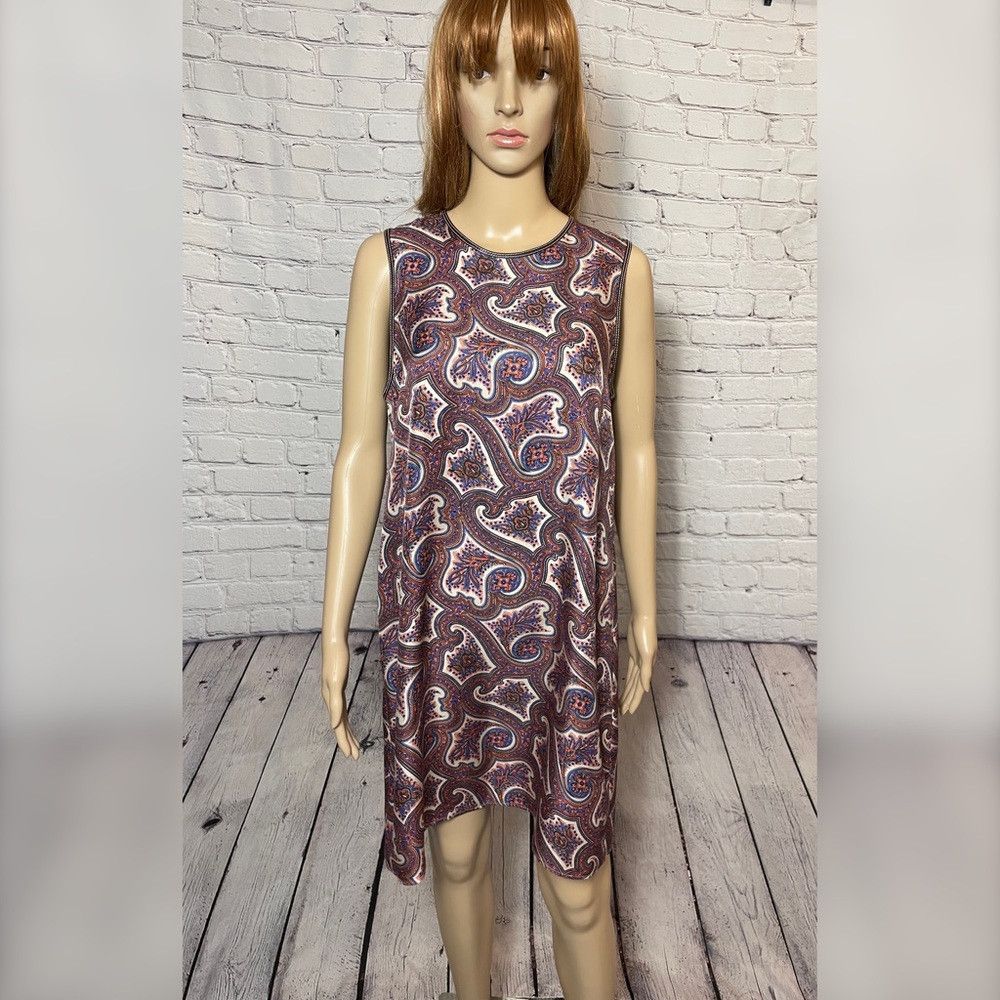 Theory Theory Brindina Veranda Paisley Silk Shift Dress Size 10 Size L / US 10 / IT 46 - 3 Thumbnail
