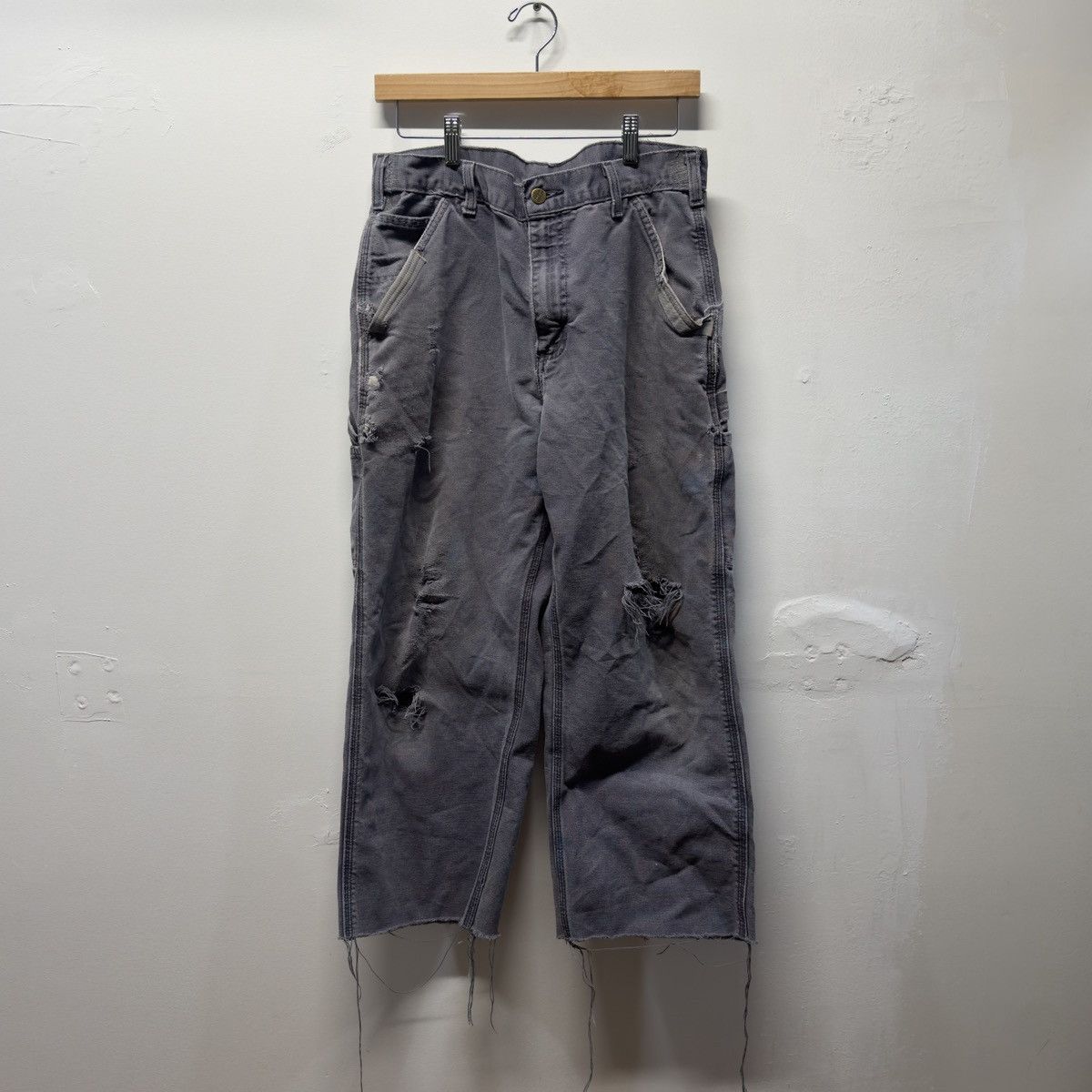Carhartt Carhartt Thrashed Faded Distressed Pants ERD Grunge Chrome Size US 31 - 2 Thumbnail