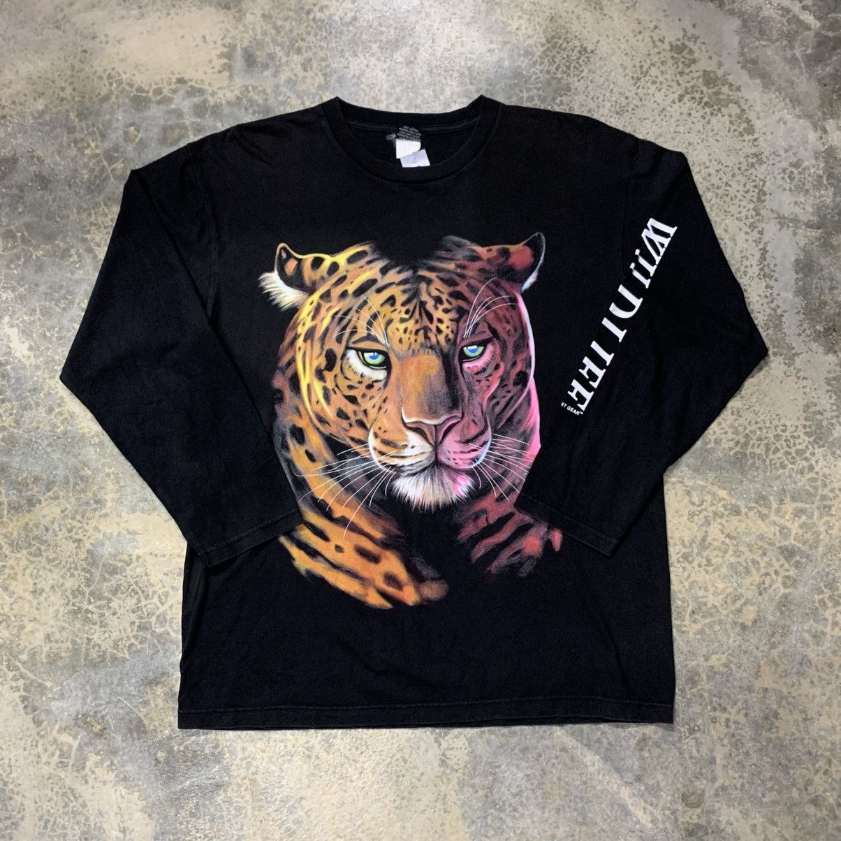 Habitat × Japanese Brand × Vintage Vintage Tiger Wild Life mirror print tee Size US L / EU 52-54 / 3 - 1 Thumbnail