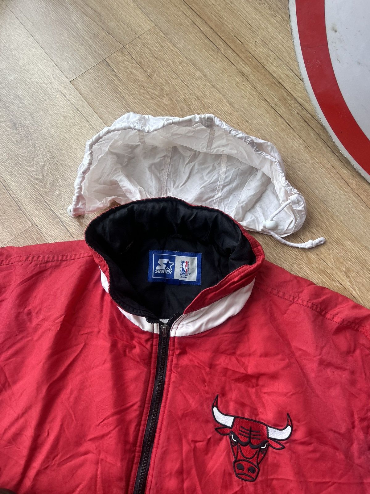 Starter Vintage 90s NBA Chicago Bulls Big Logo Bomber Jacket Size US XXL / EU 58 / 5 - 10 Thumbnail