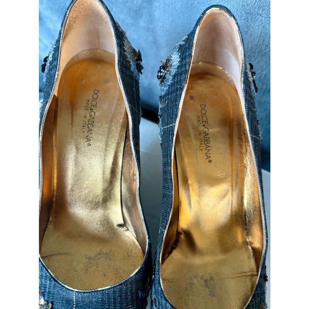 Dolce & Gabbana Dolce and Gabbana Beaded Heels Size US 6.5 / IT 36.5 - 6 Thumbnail