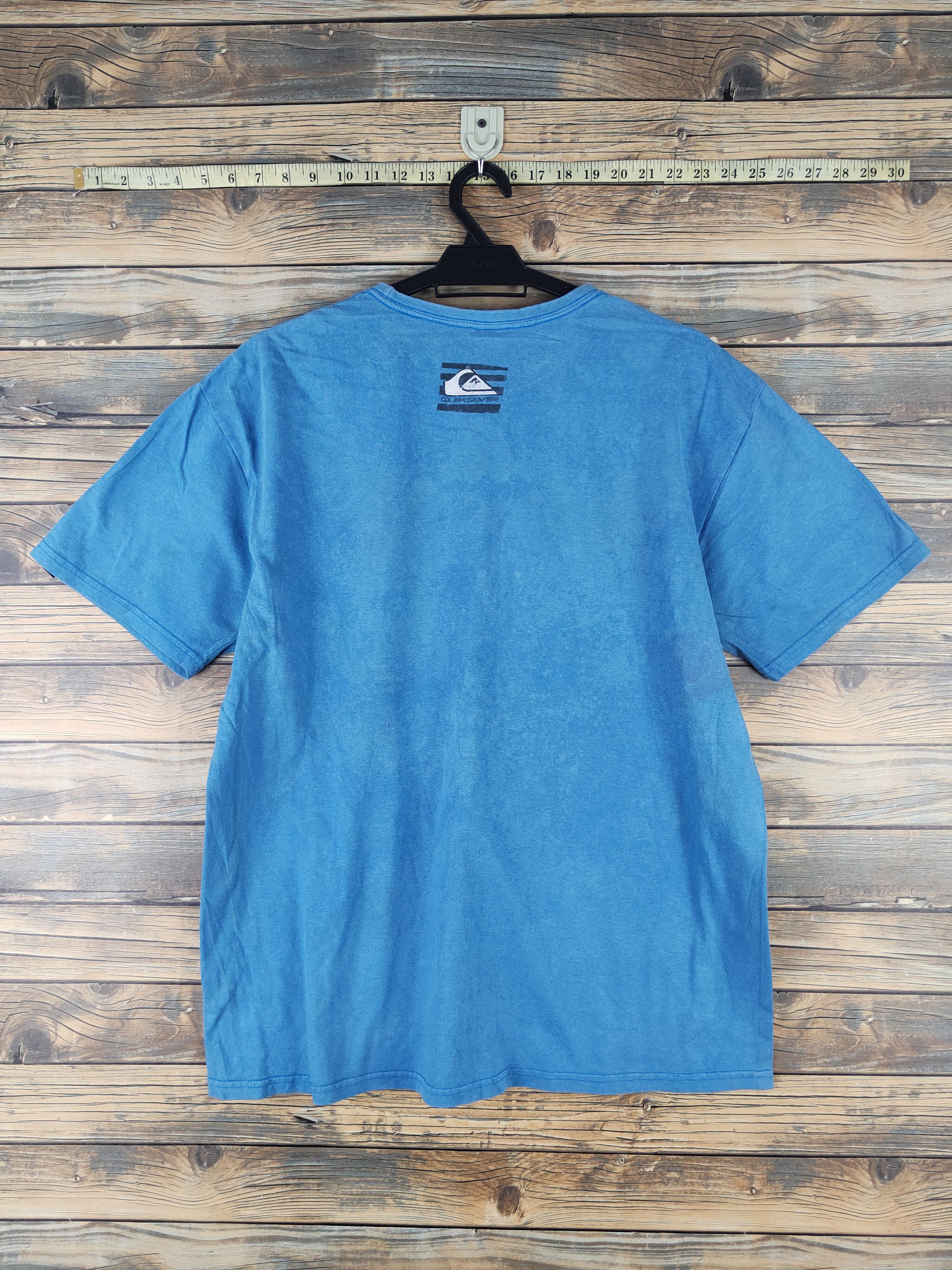 Quiksilver DL Quicksilver Light Blue Short Sleeve T-shirt #2543 Size US L / EU 52-54 / 3 - 9 Thumbnail